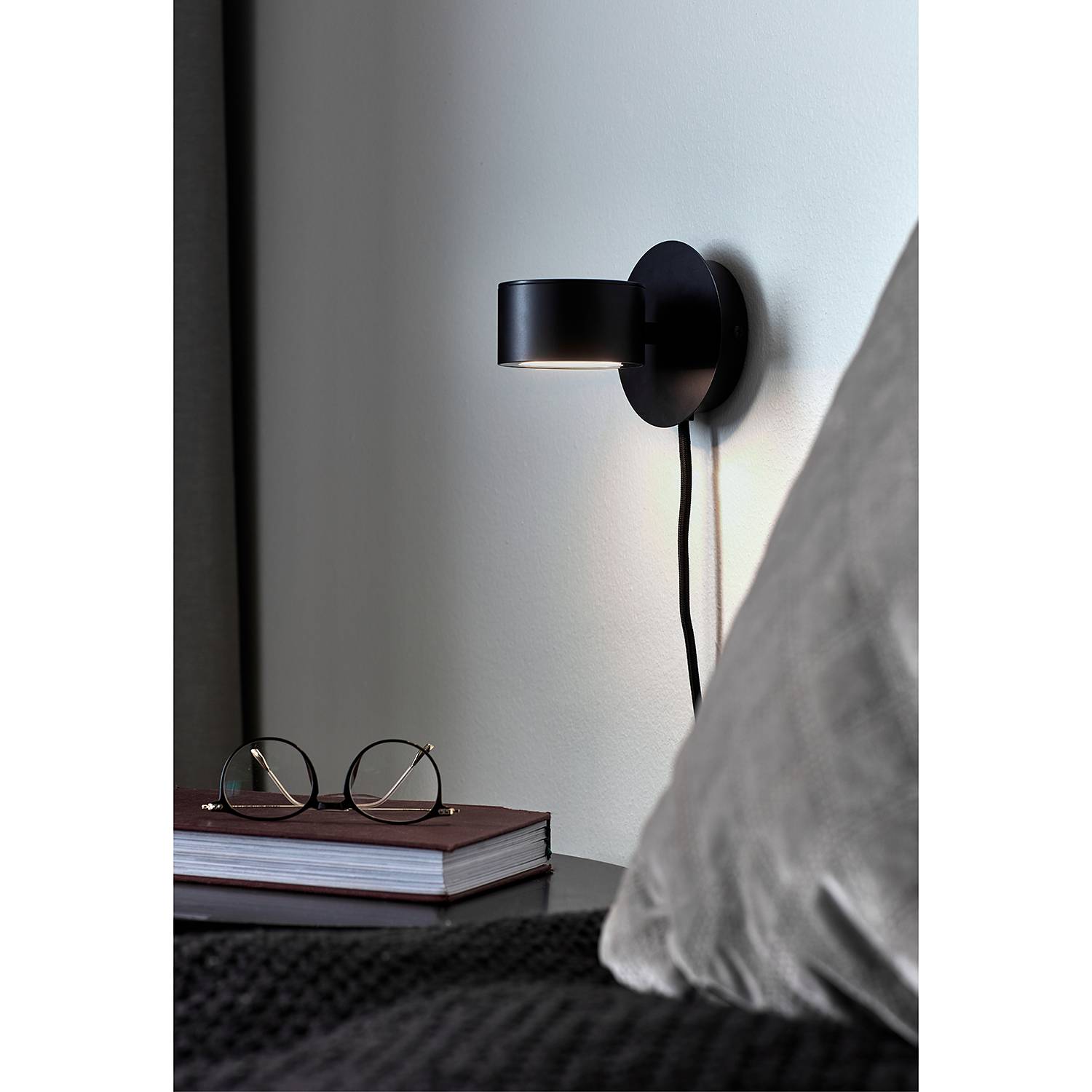 LED-Wandleuchte Clyde Stahl / Kunststoff 1-flammig