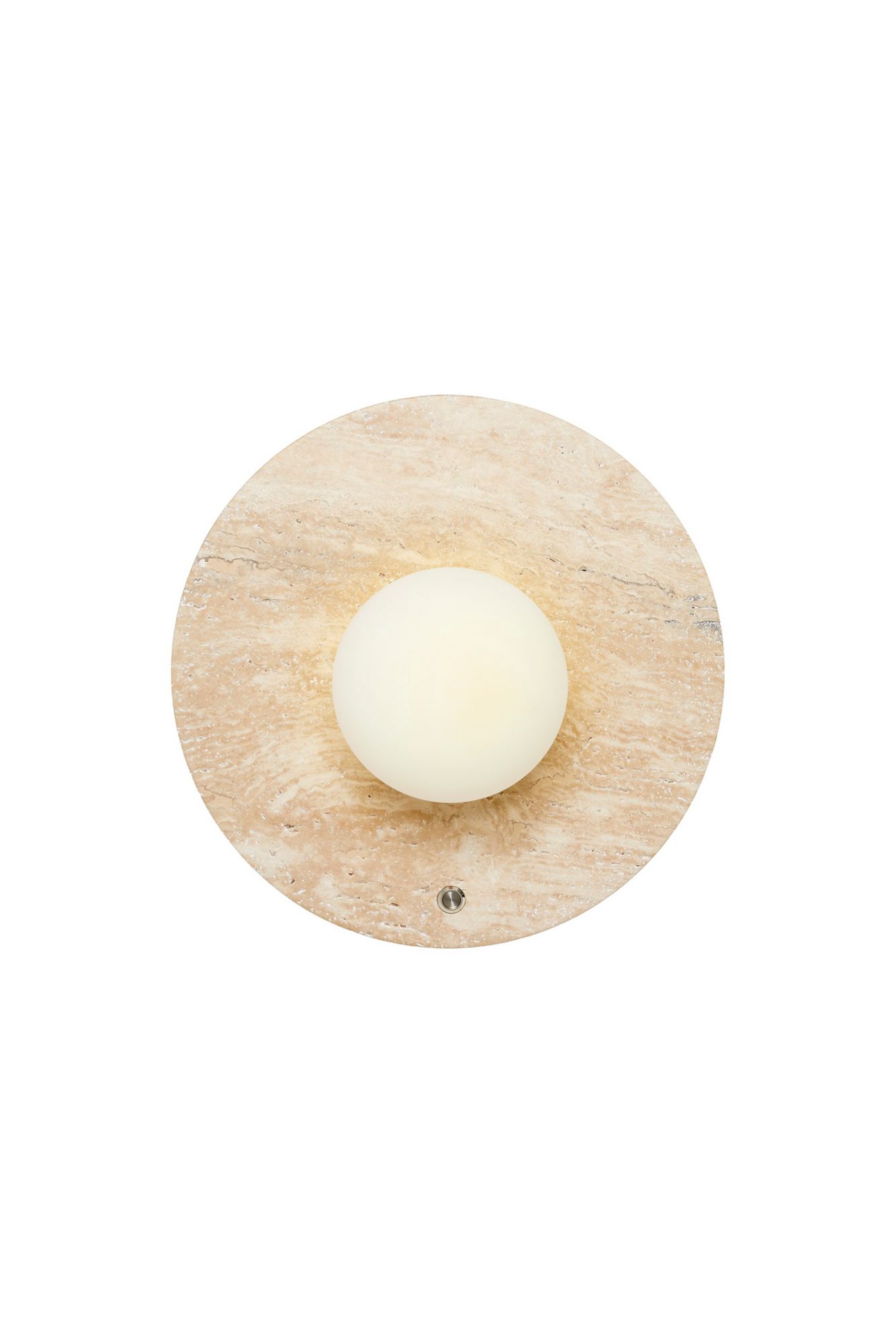 Tor-Nun-D Wandleuchte Travertin Creme