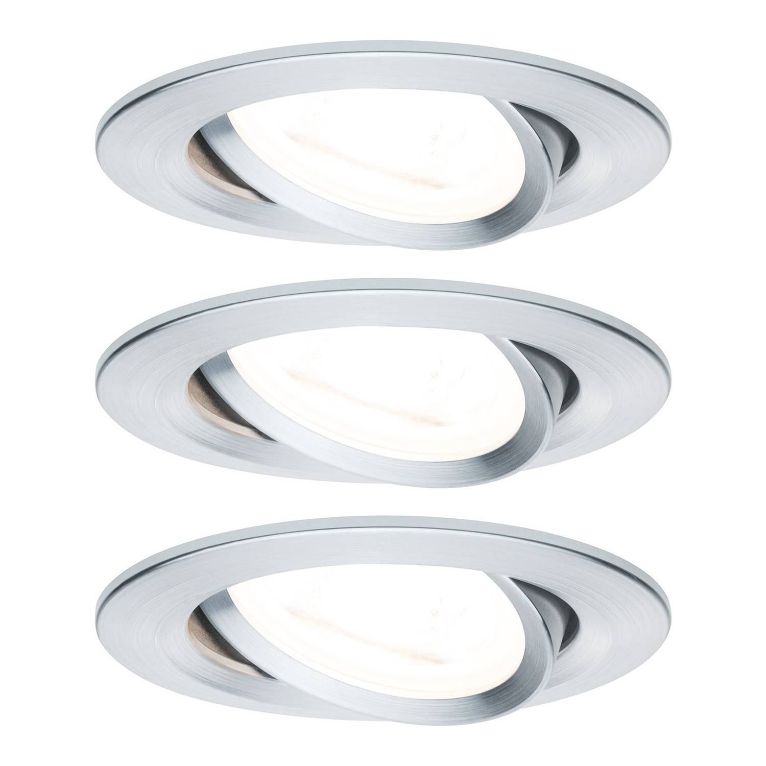 LED-Einbauleuchte Nova I Aluminium Grau
