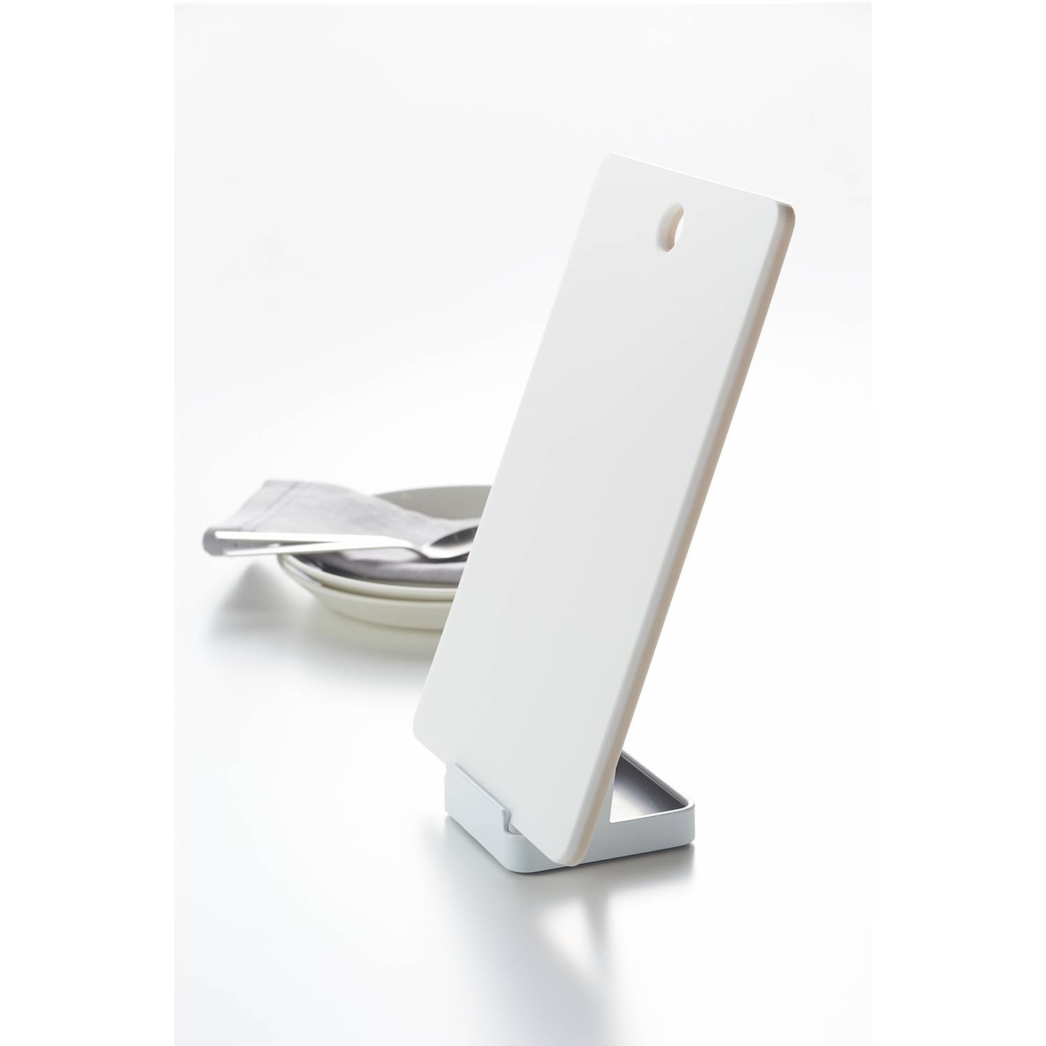 Tosca spoon rest Steel Ash White