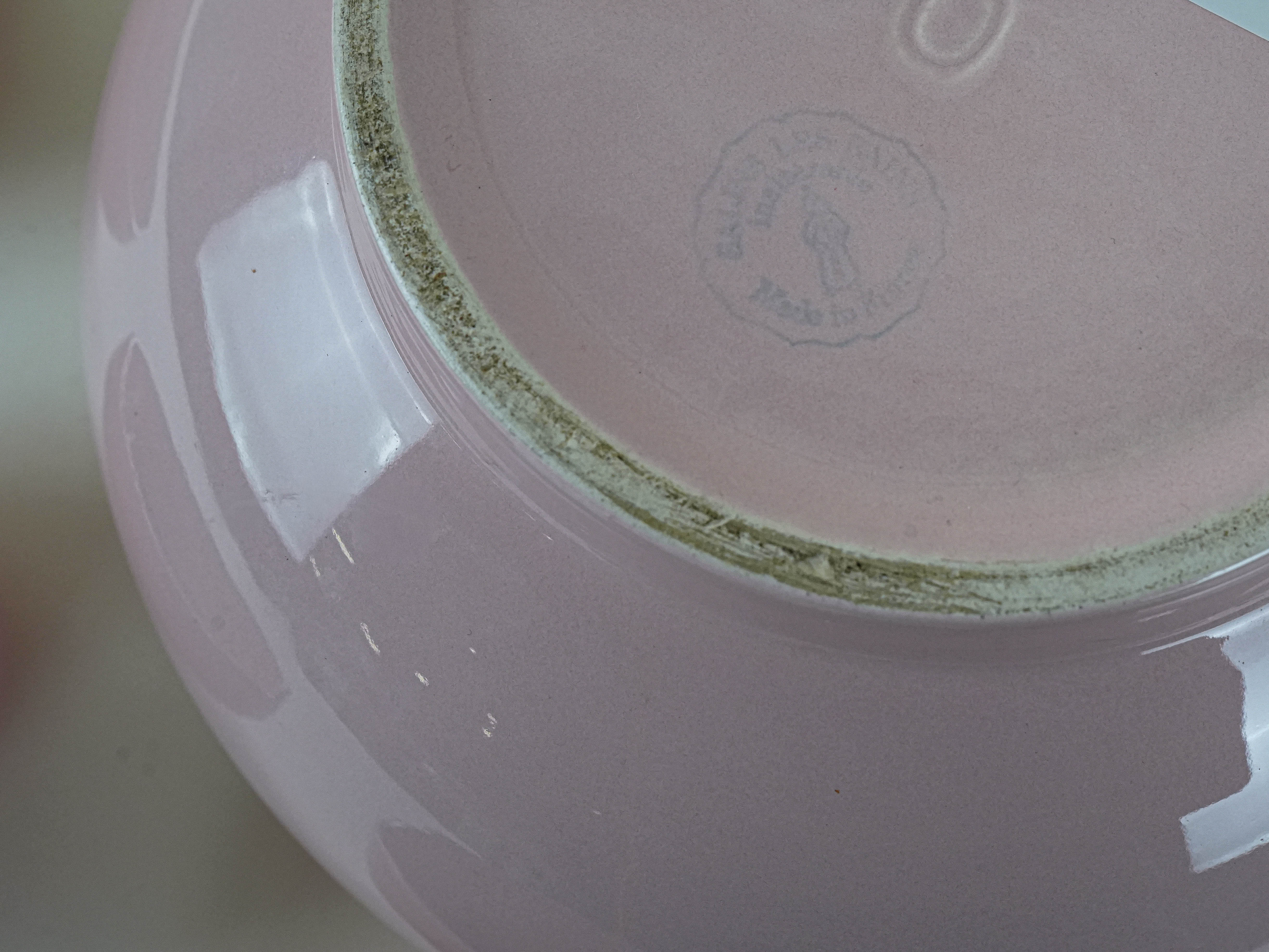 Ceramic bowl set Pink 1990s