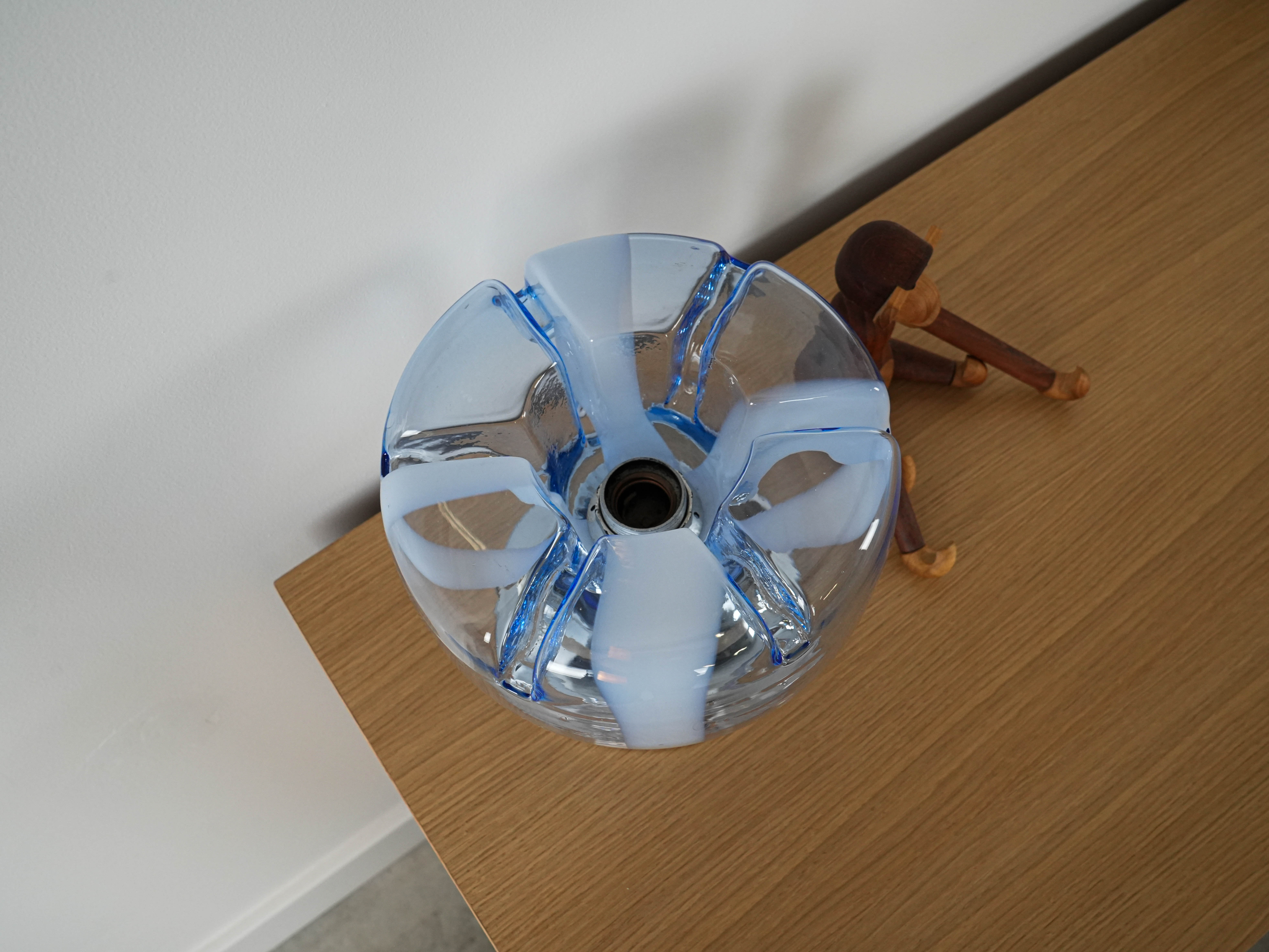 Tischlampe Muranoglas 1970er Jahre