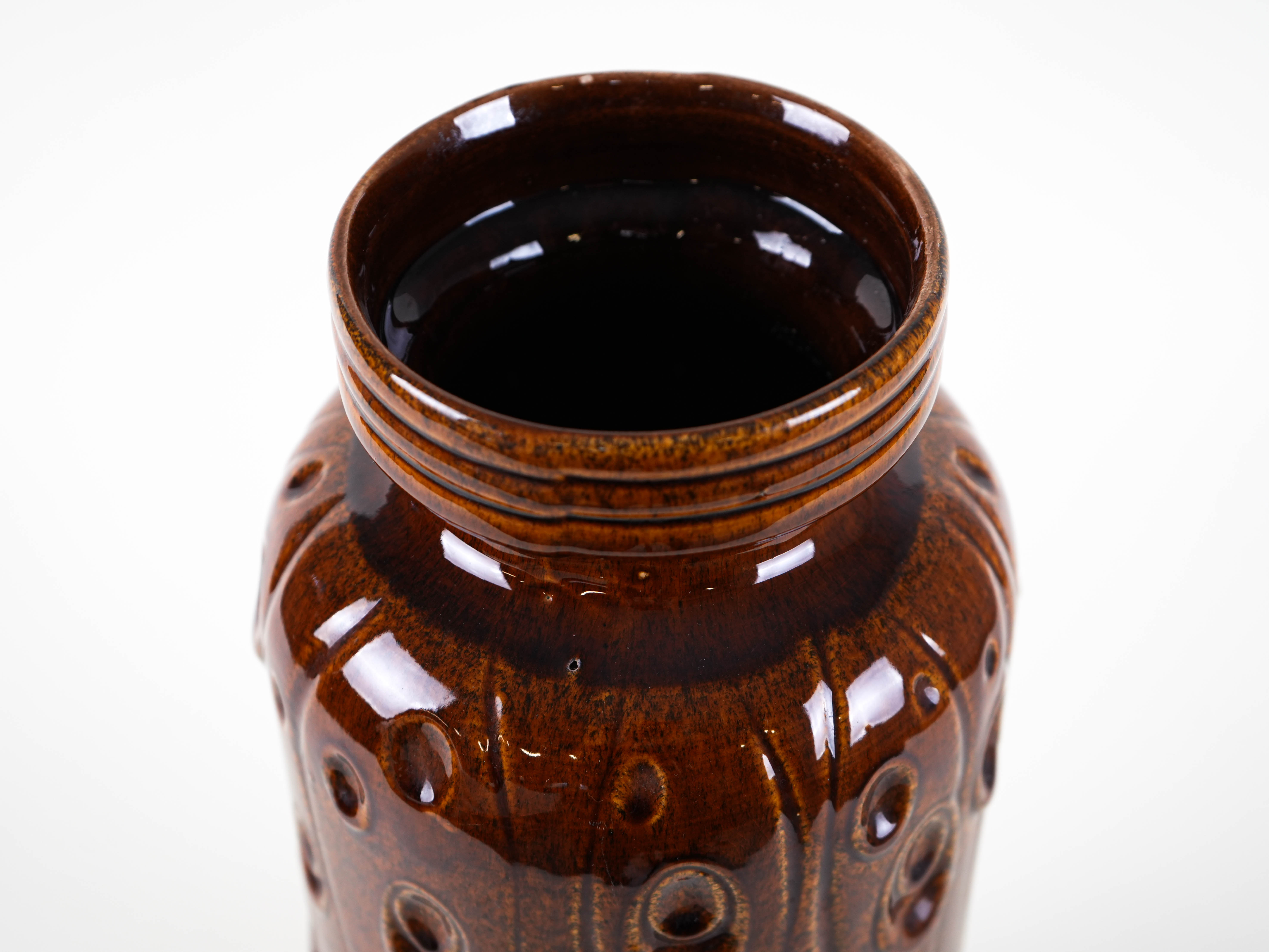 Ceramic Vase Brown 1960s