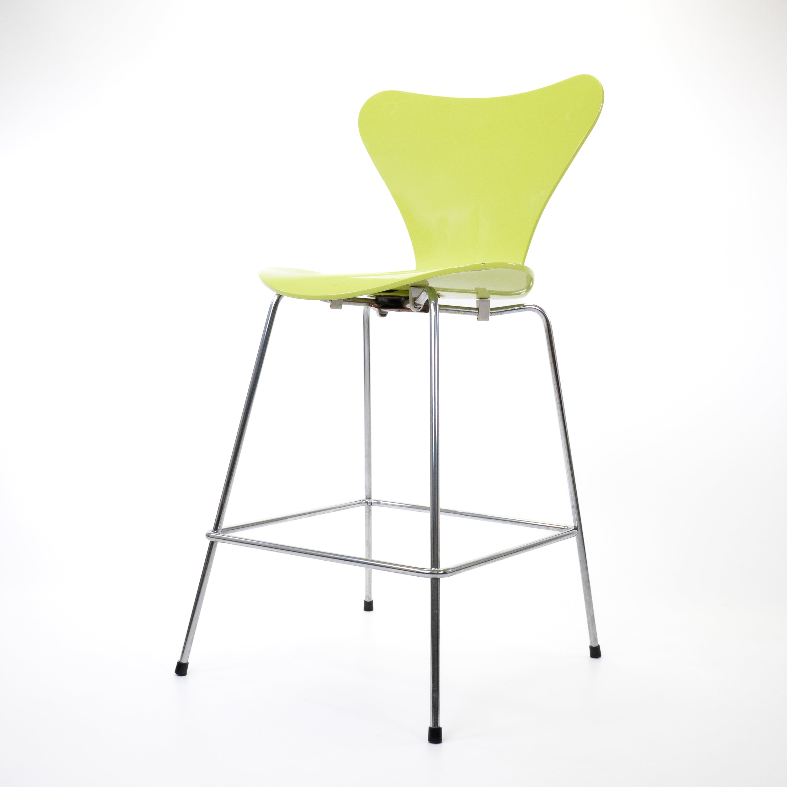 Serie 7 Barhocker Chrom Grün
