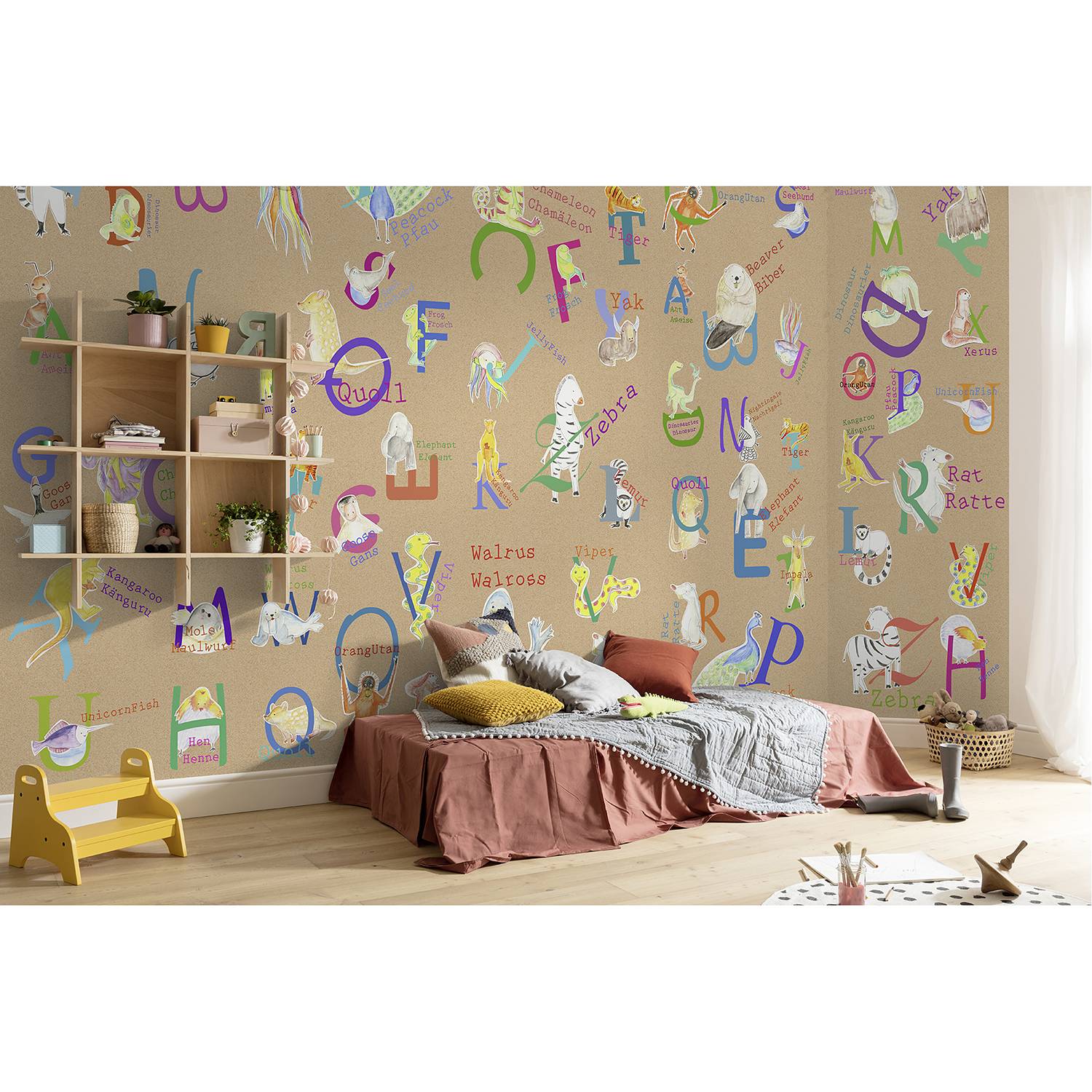 Vlies Fototapete Animals AZ Vlies Braun Breite: 500 cm