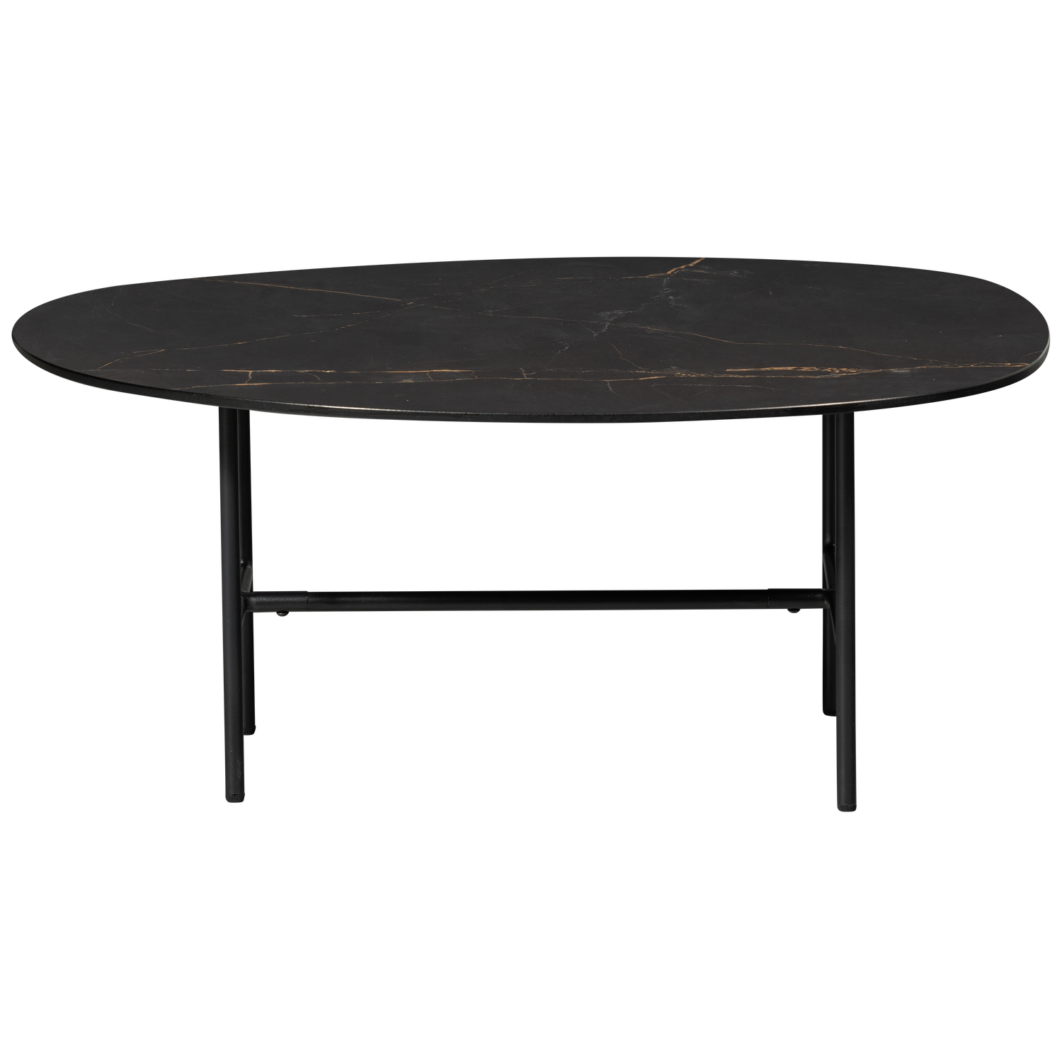 Vajen Coffee table marble look Black