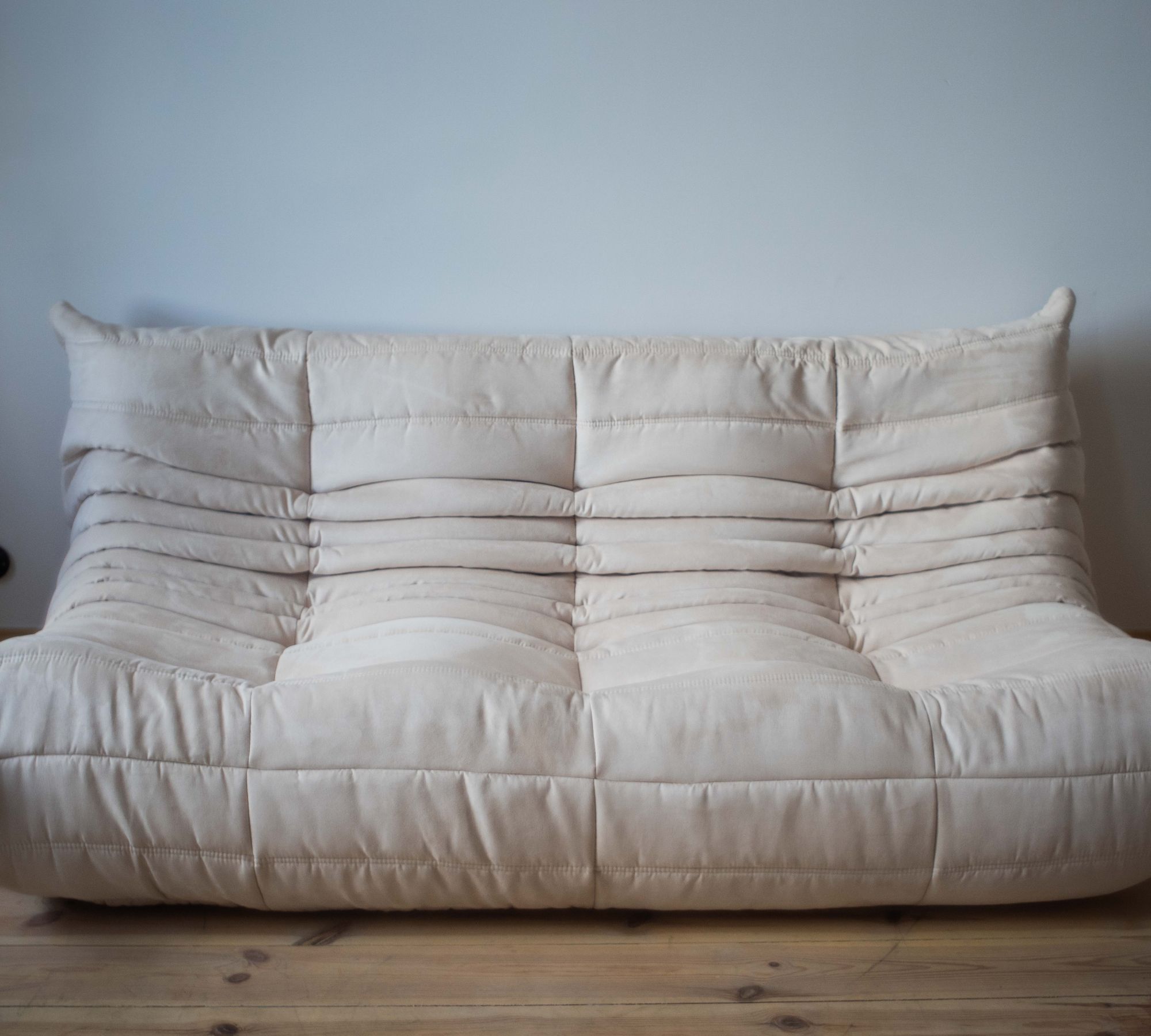 Set Lounge Togo 5 pezzi ecopelle beige chiaro