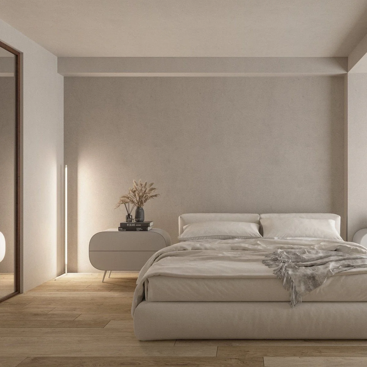 Minimalistische LED Stehlampe HELIOS Weiß