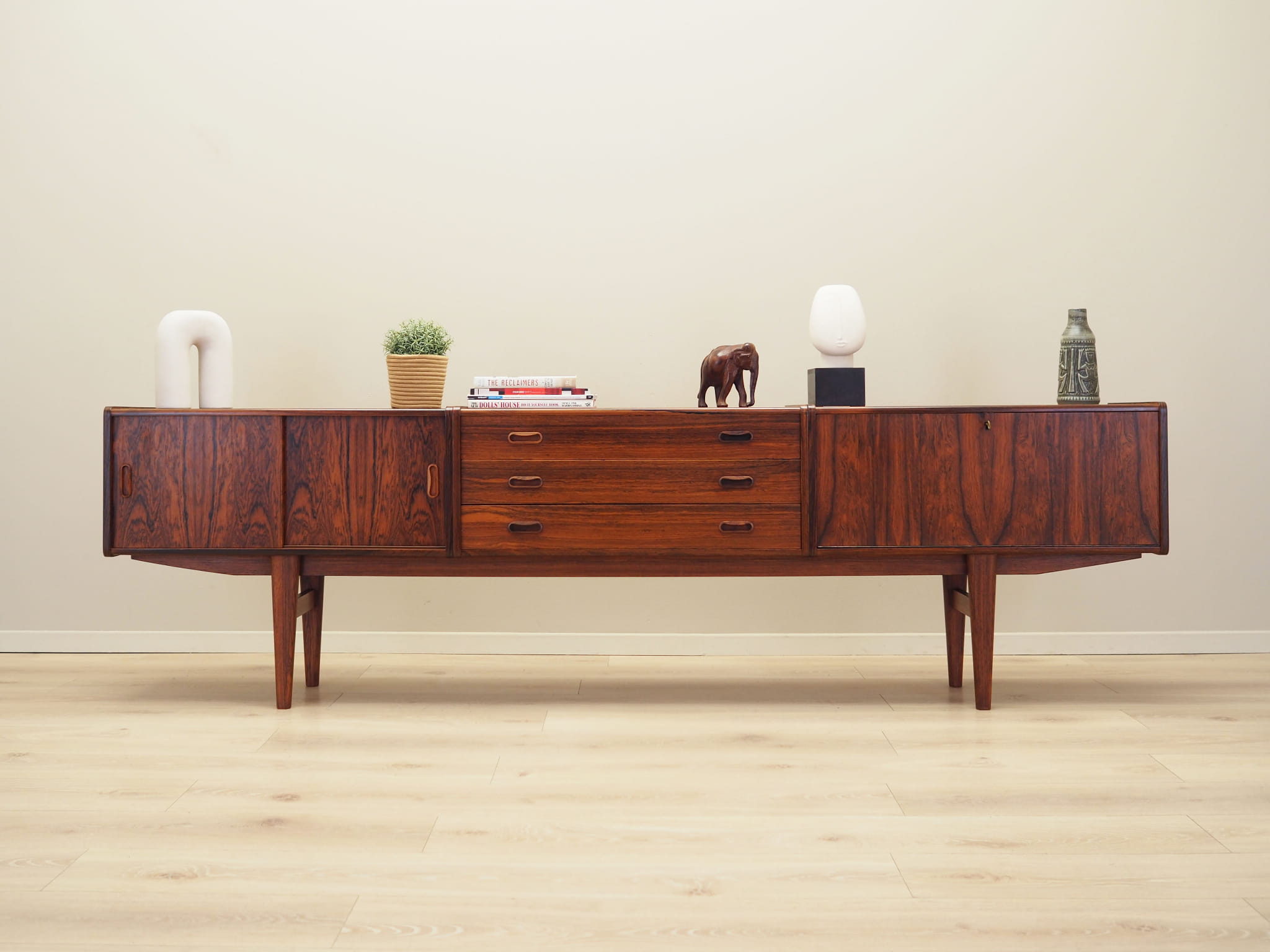 Vintage Sideboard Palisanderholz Braun 1970er Jahre