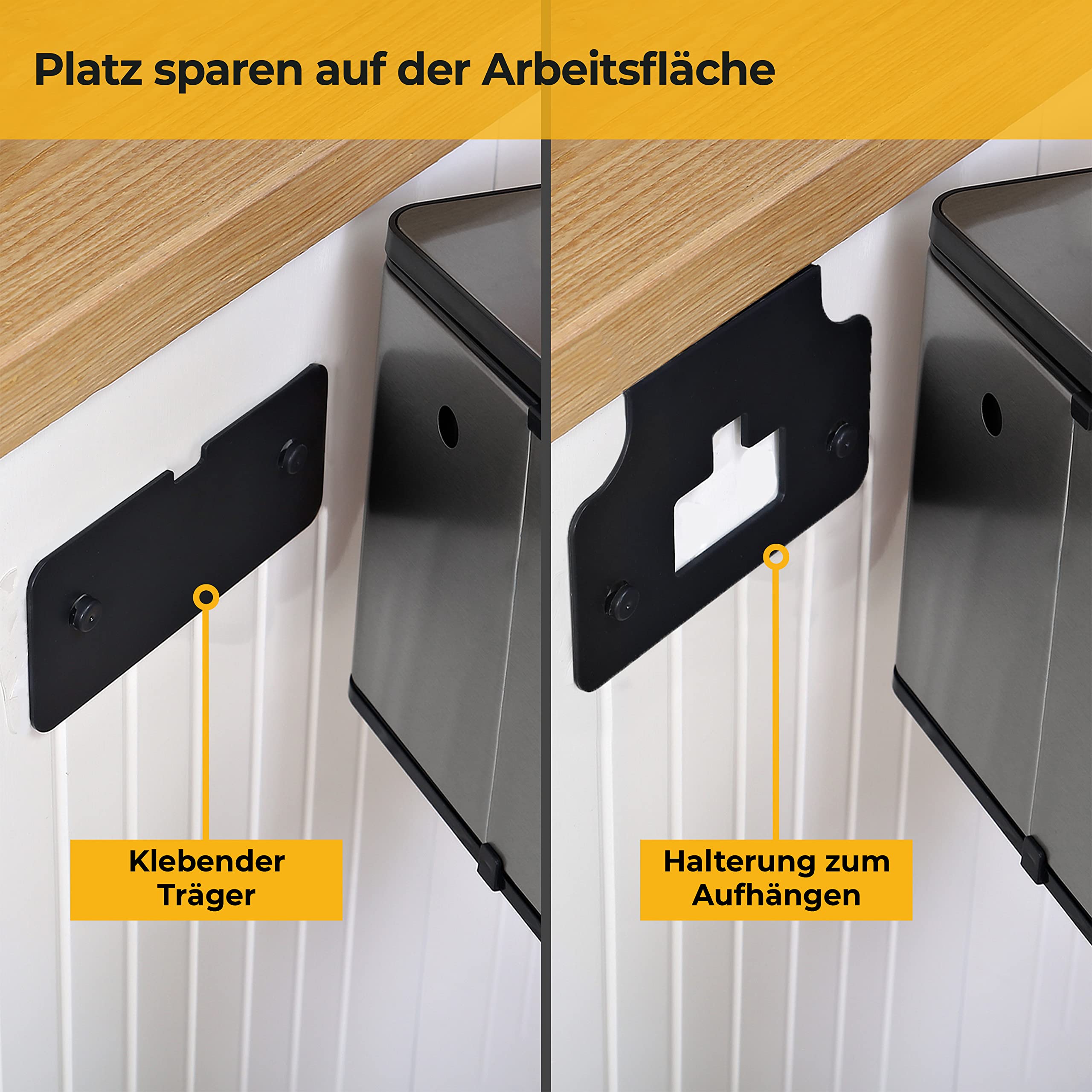 Biomülleimer Klein Edelstahl 3L