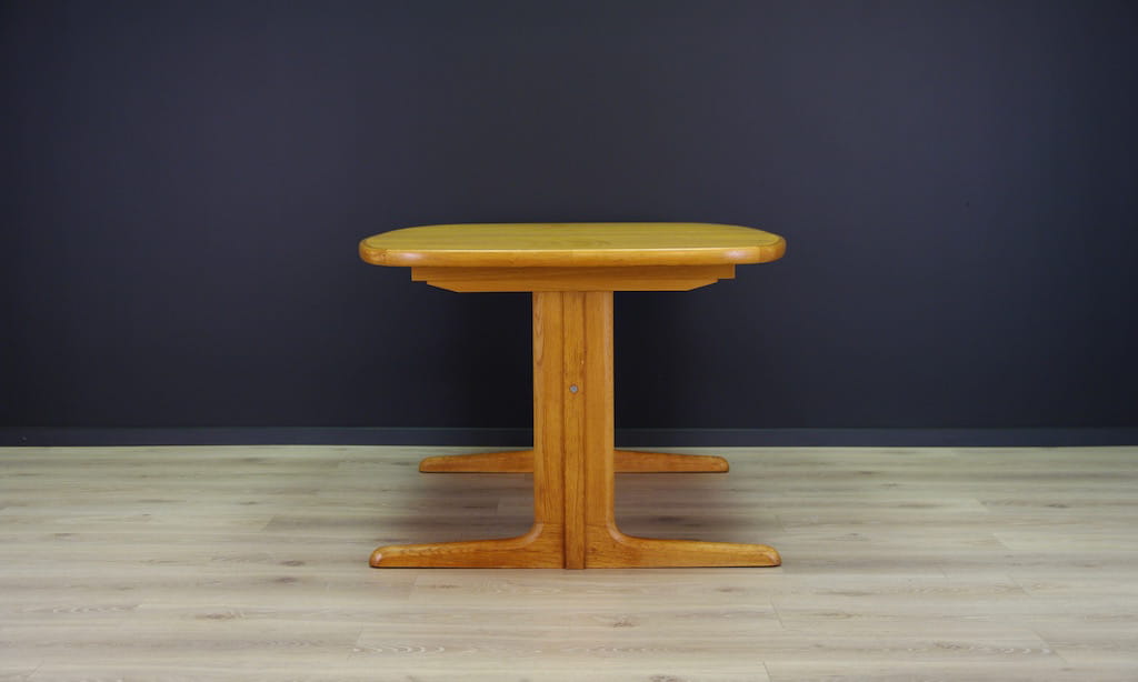 Vintage Table Ash Wood Brown 1960s