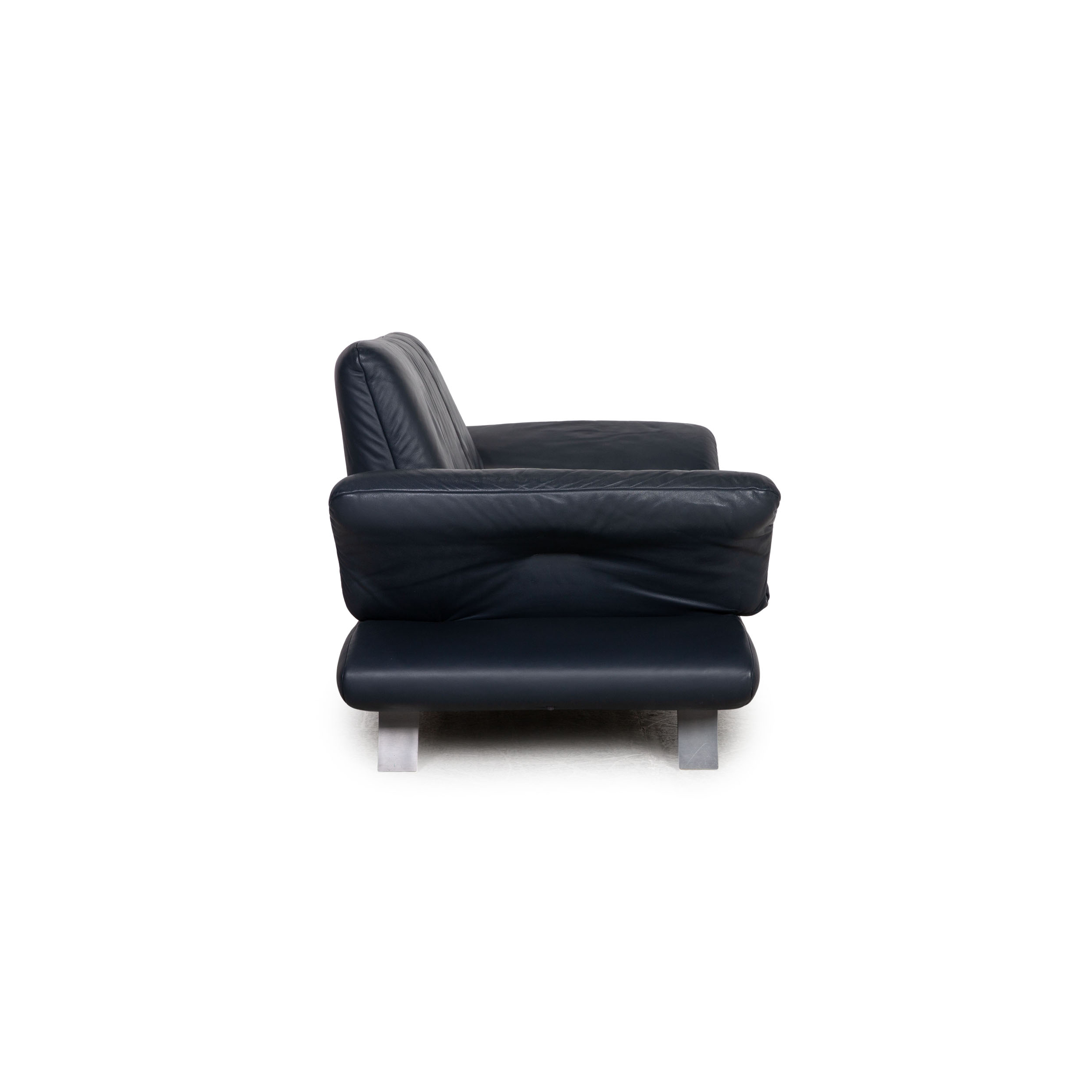 Rossini Sofa 2-Sitzer Leder Dunkelblau