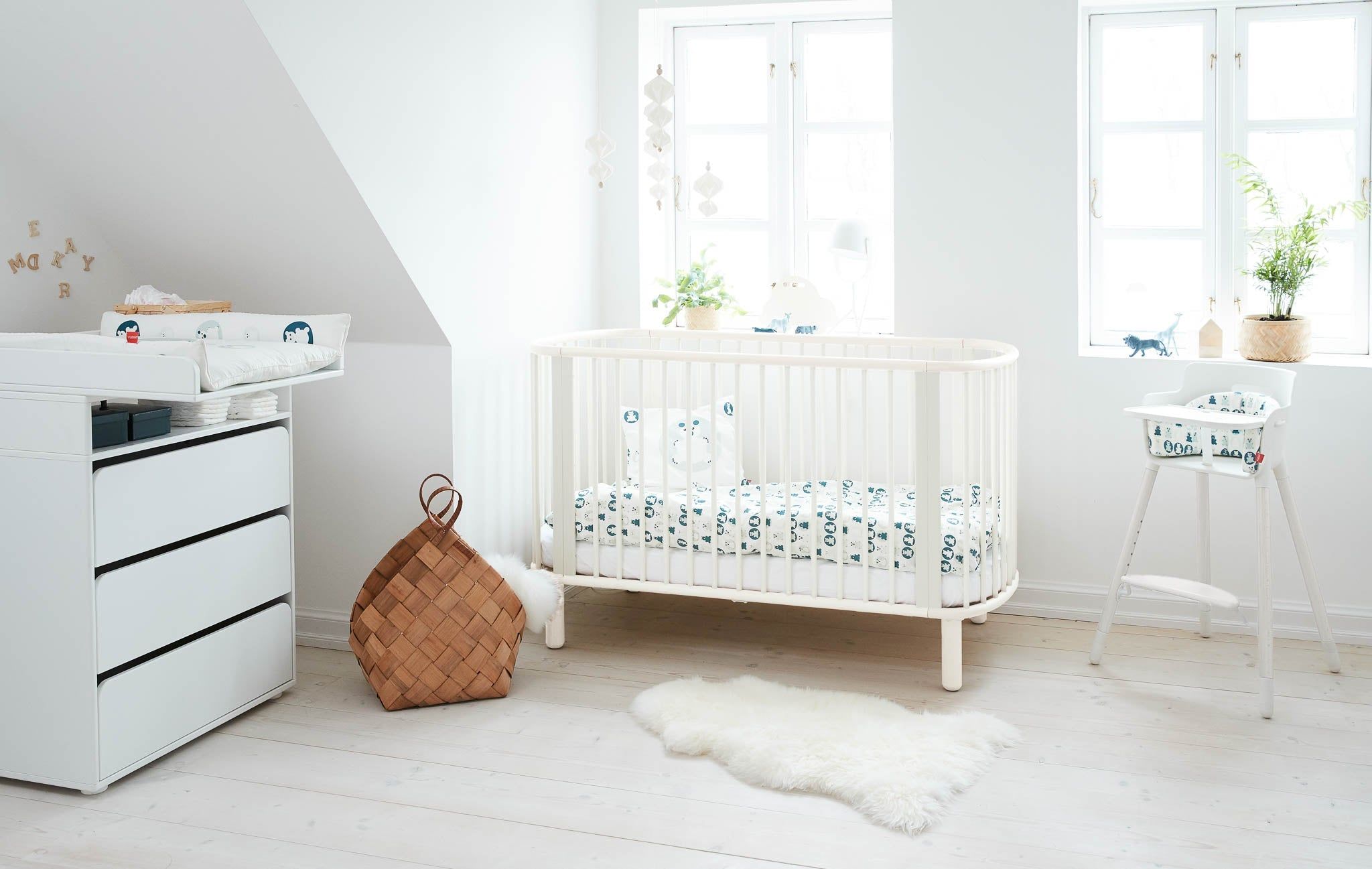 Baby-Bettchen Holz Weiß