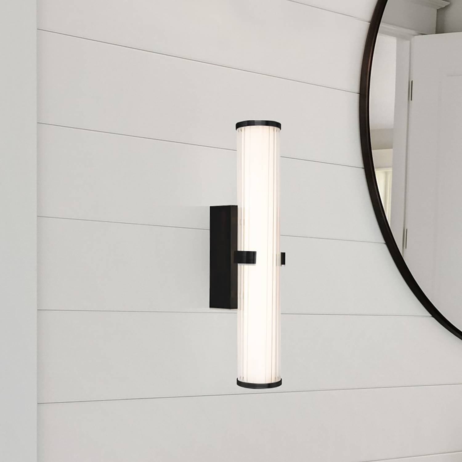 LED bathroom light Clamp Black