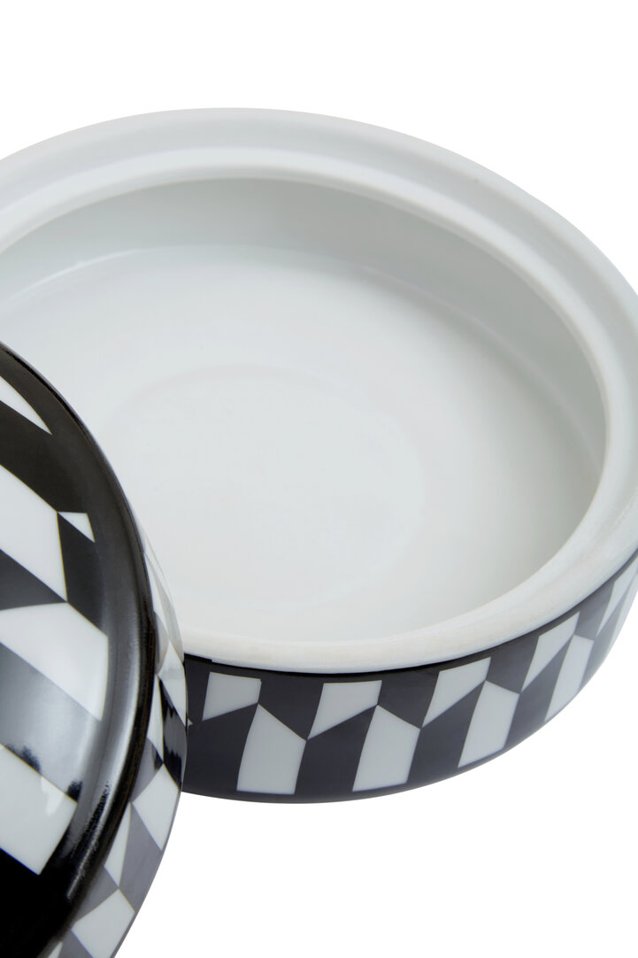 Marlo Small Geometric Patterned Ceramic Jar