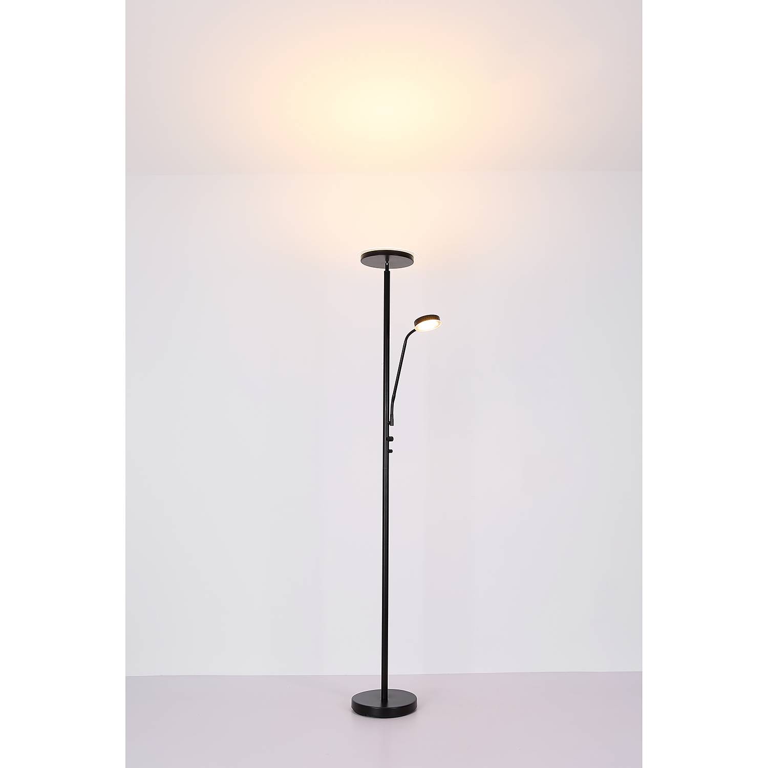 1-Light Ernst LED Floor Lamp Opal Glass Iron