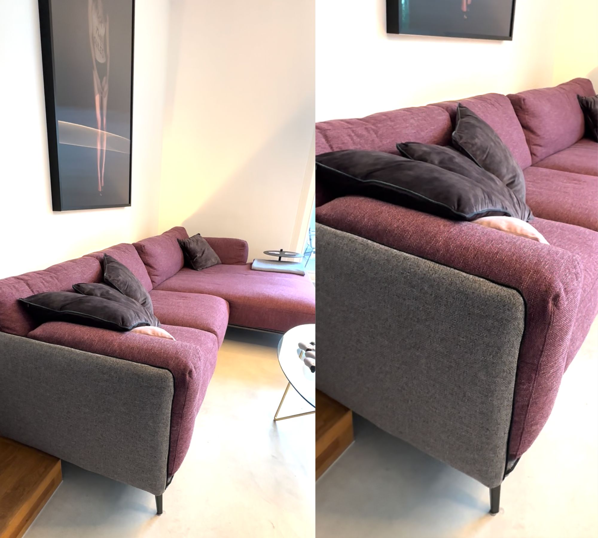 Kris Low Mix Sofa Stoff Grau Rot | Ditre Italia | COCOLI