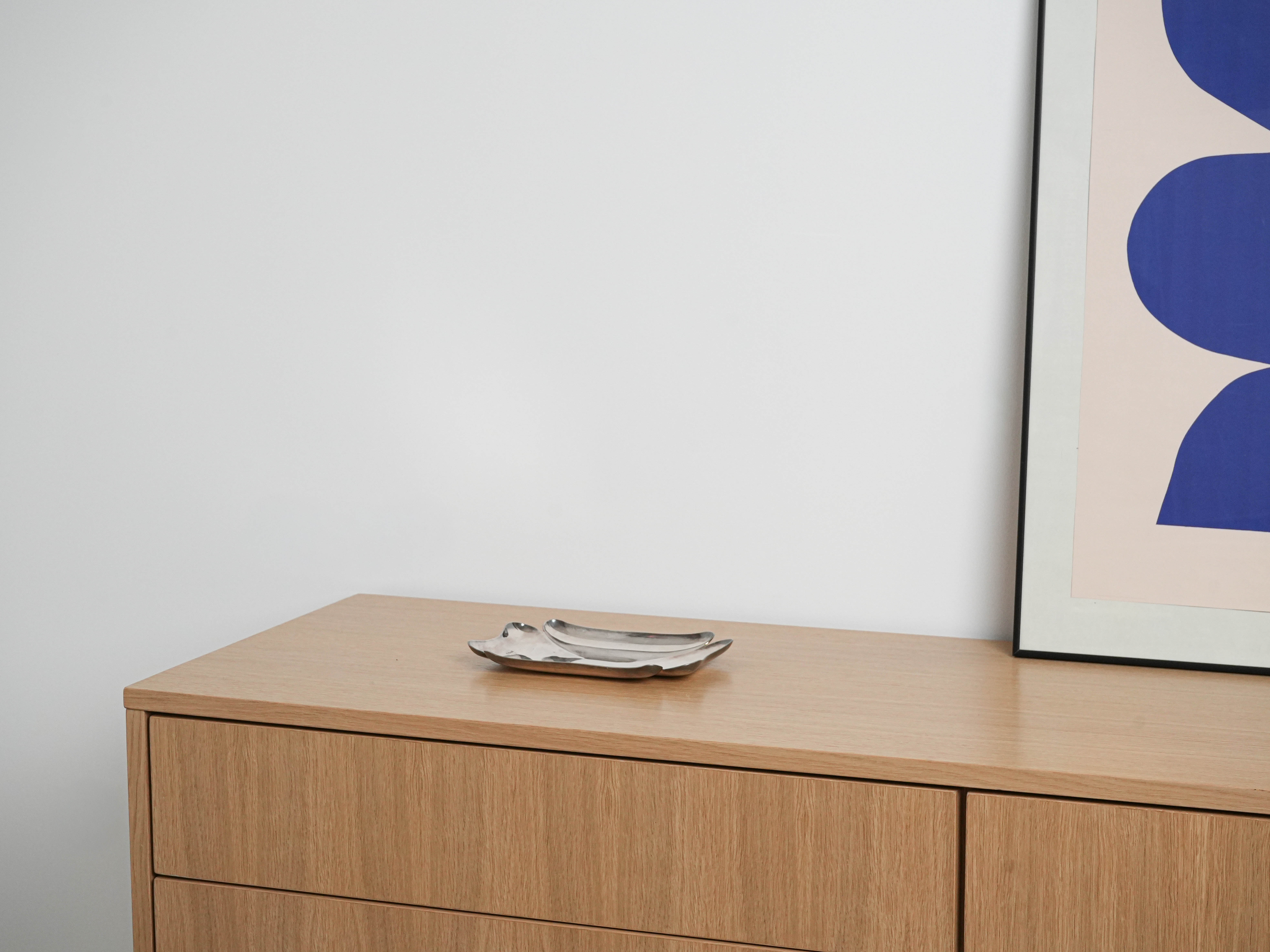 Metalltablett Silber