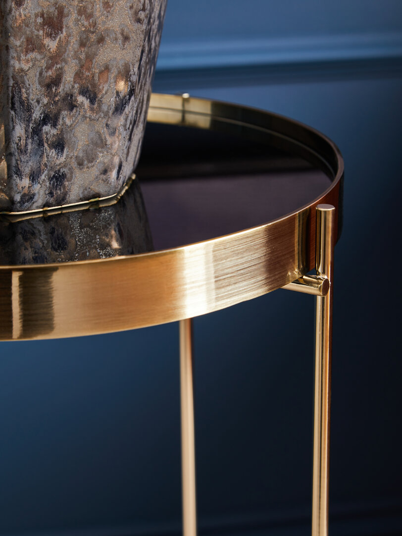 Allure Hoher Beistelltisch Gold