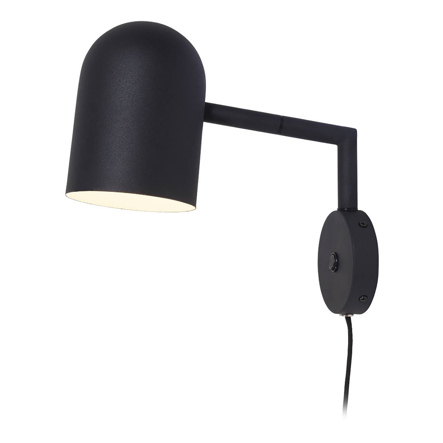 1-Flame Wall Lamp Marseille Iron Black