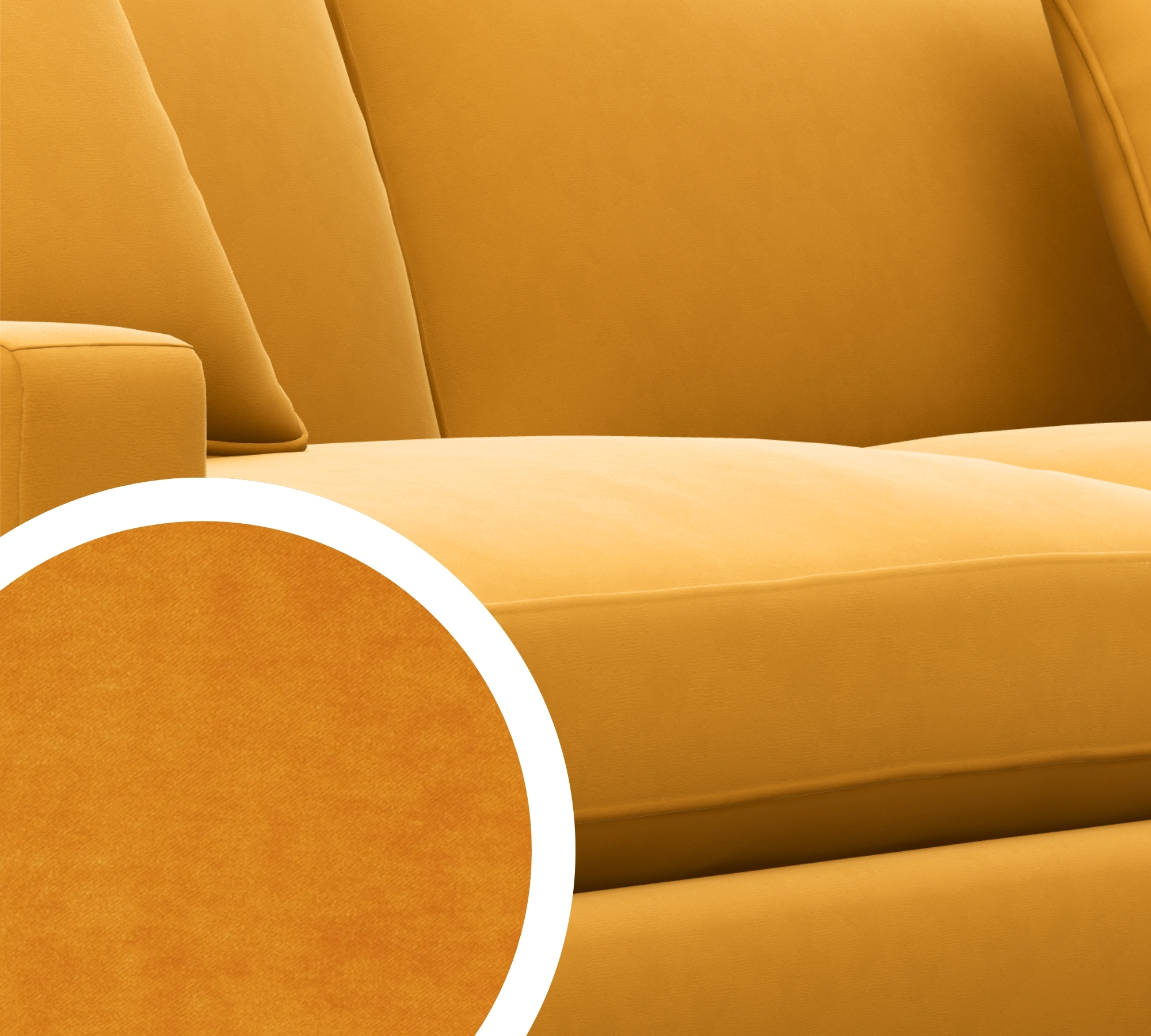 Valen XL Sofa Solemio Senfgelb 88