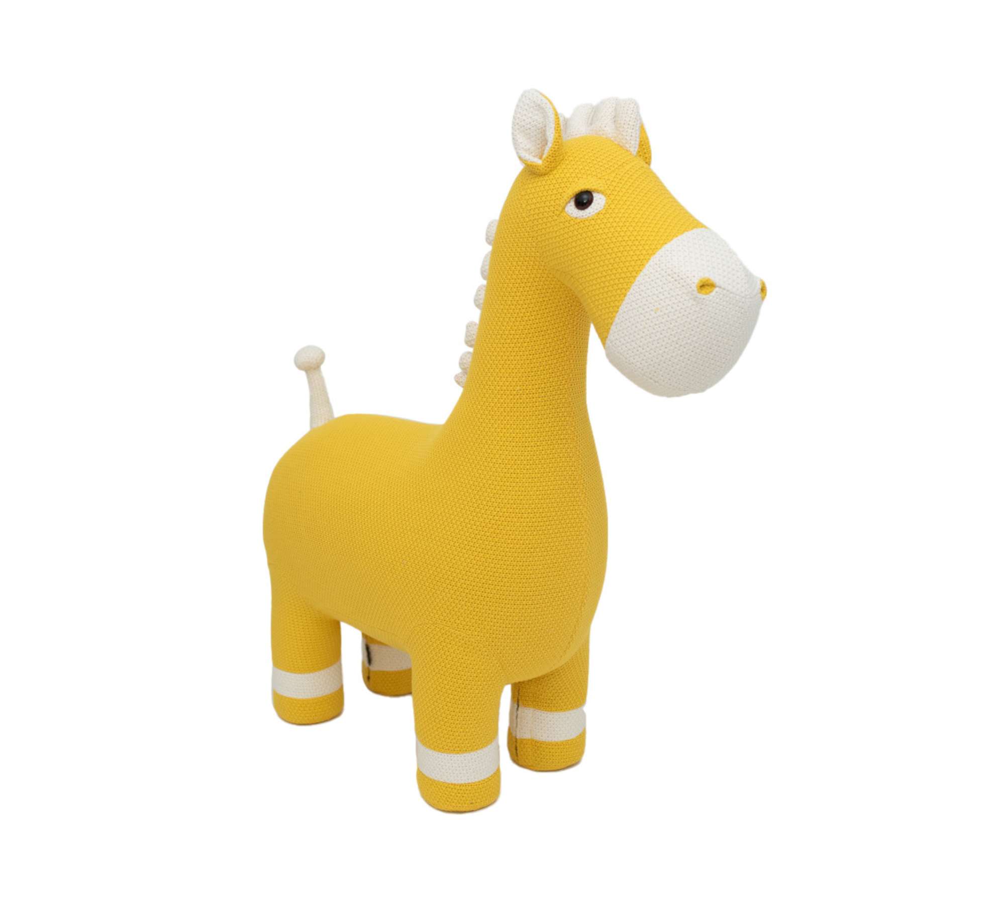 Horse Maxi Plush Toy Cotton Wood Yellow