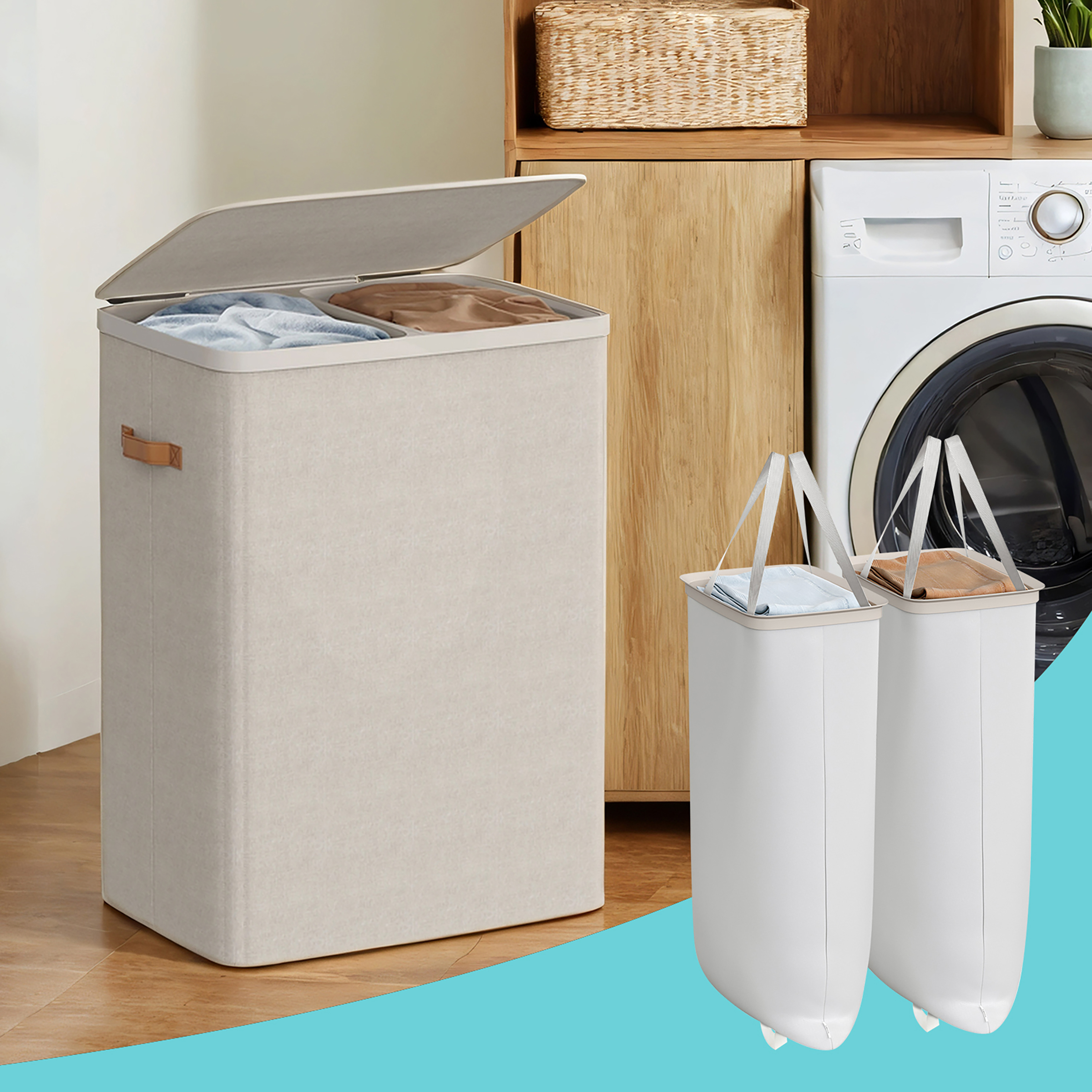 Beola Laundry Basket White