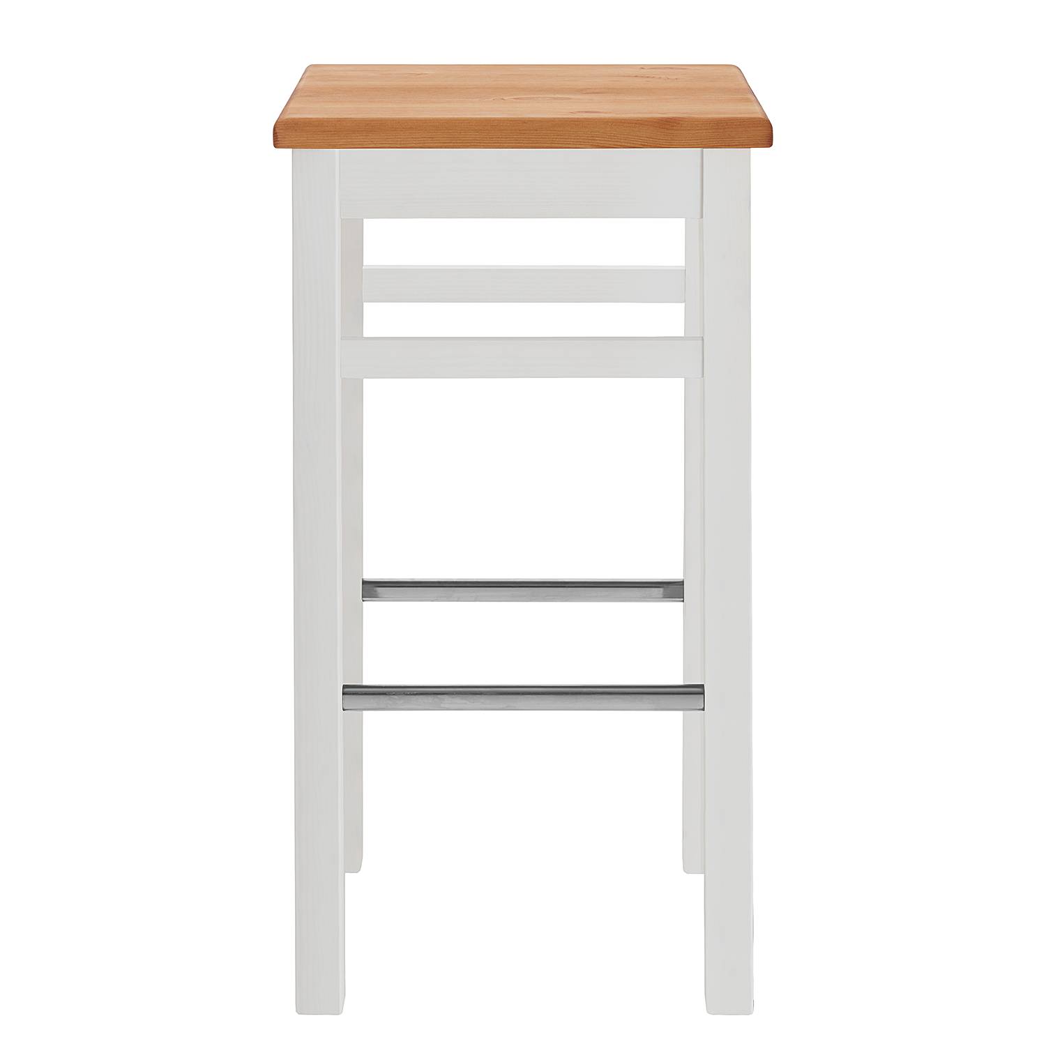 Bar stool Boston Solid Pine White