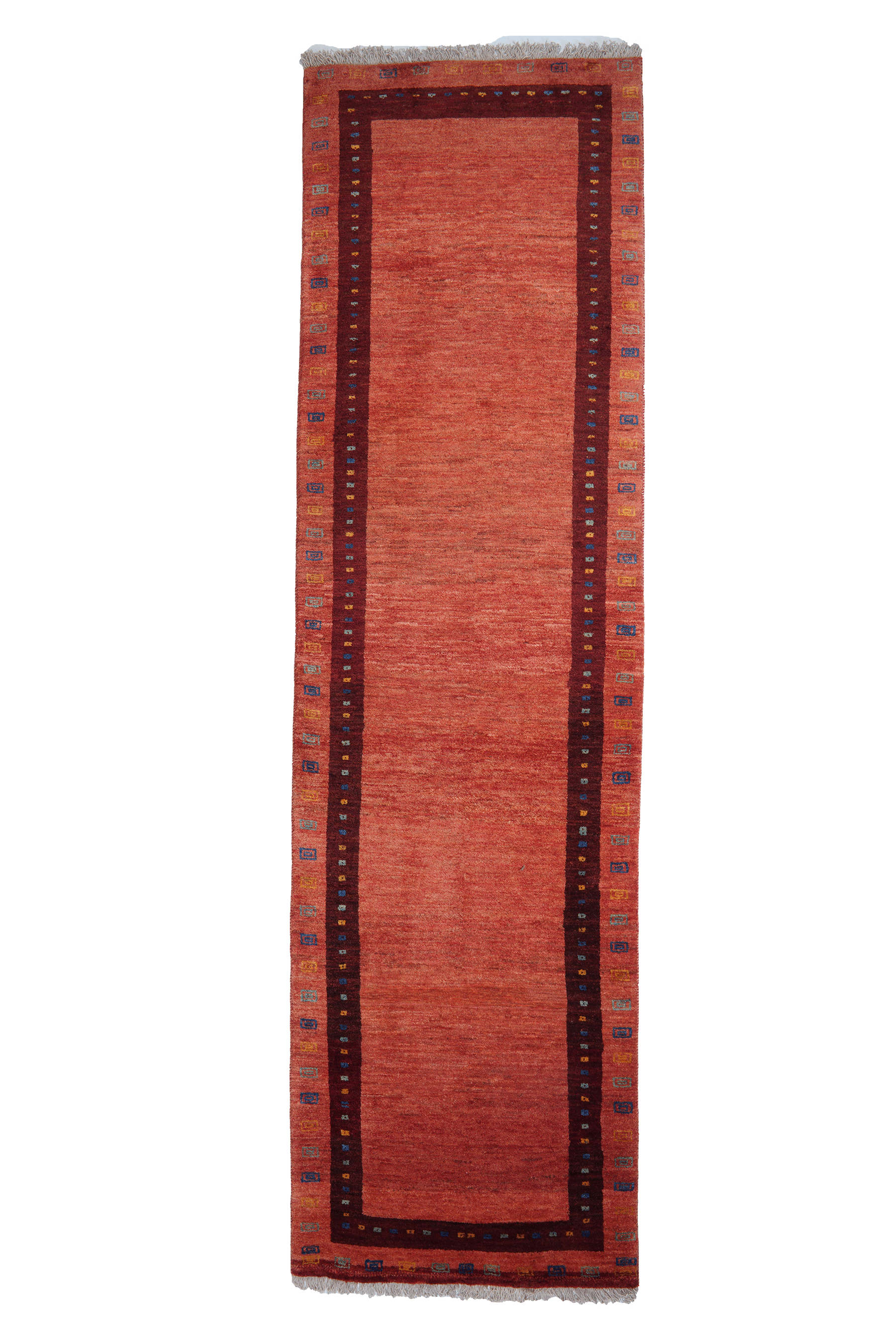 Gabbeh Teppich Wolle Rot