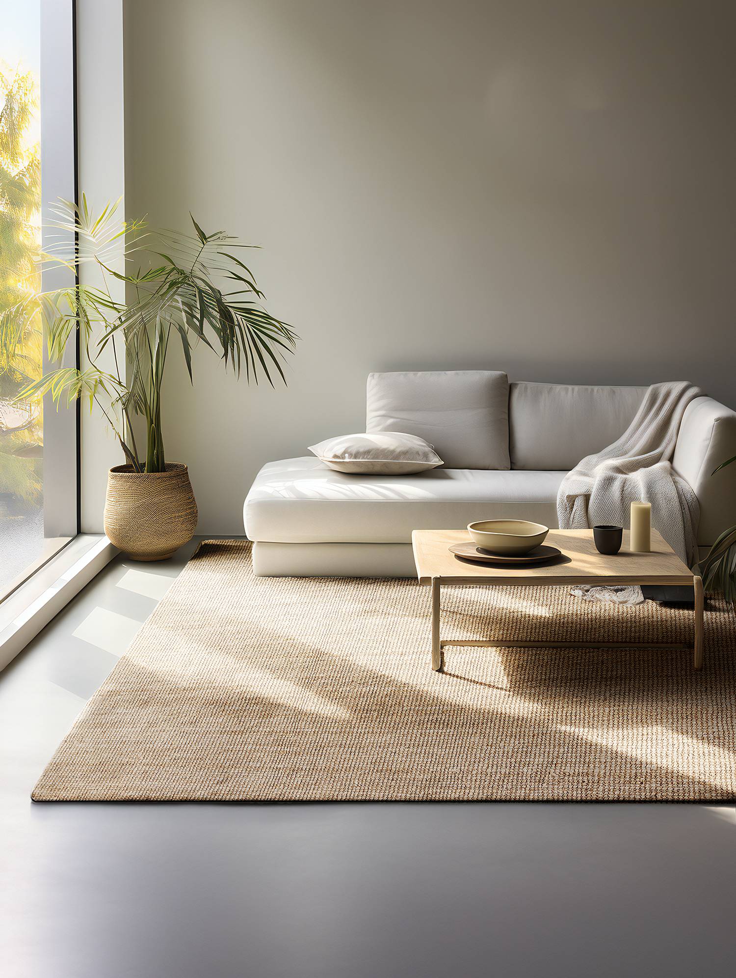 Jute rug Jaipur Gold 80x150cm
