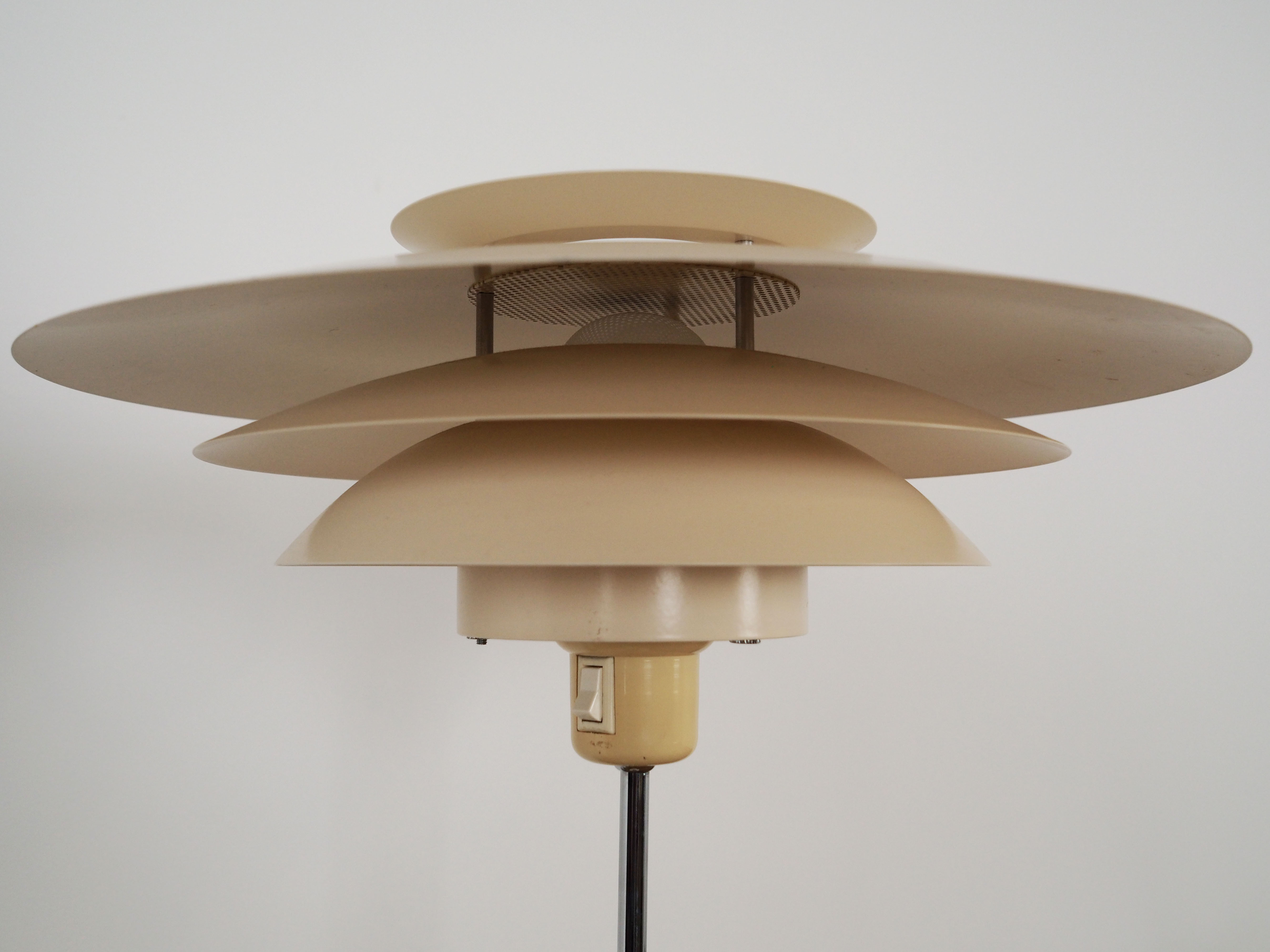 Tischlampe Metall 1970er Jahre