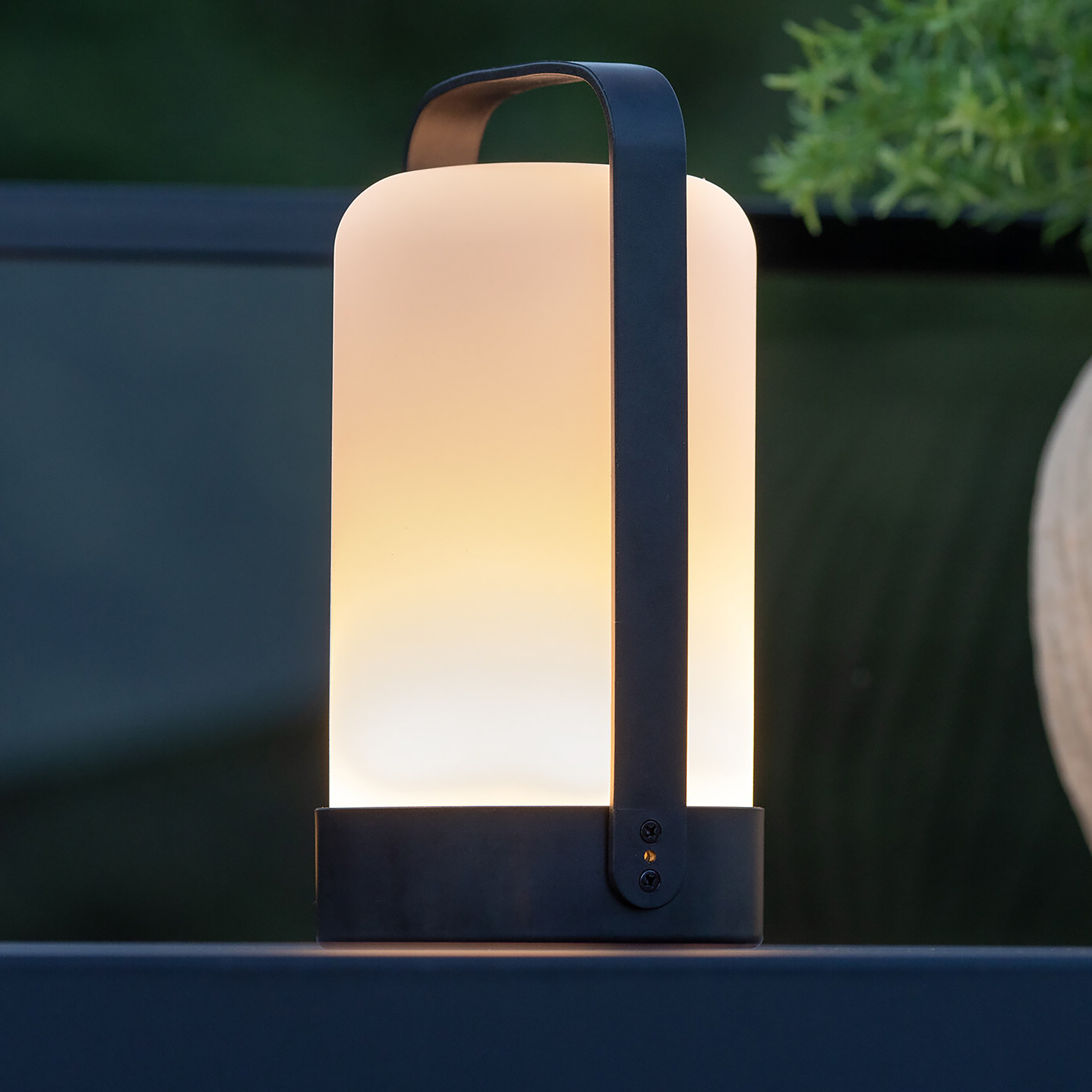 Solar Outdoor Tischleuchte Fern Schwarz