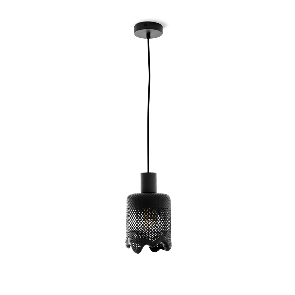 Klecks Bright Pendelleuchte 3D Druck Schwarz Ø 13cm