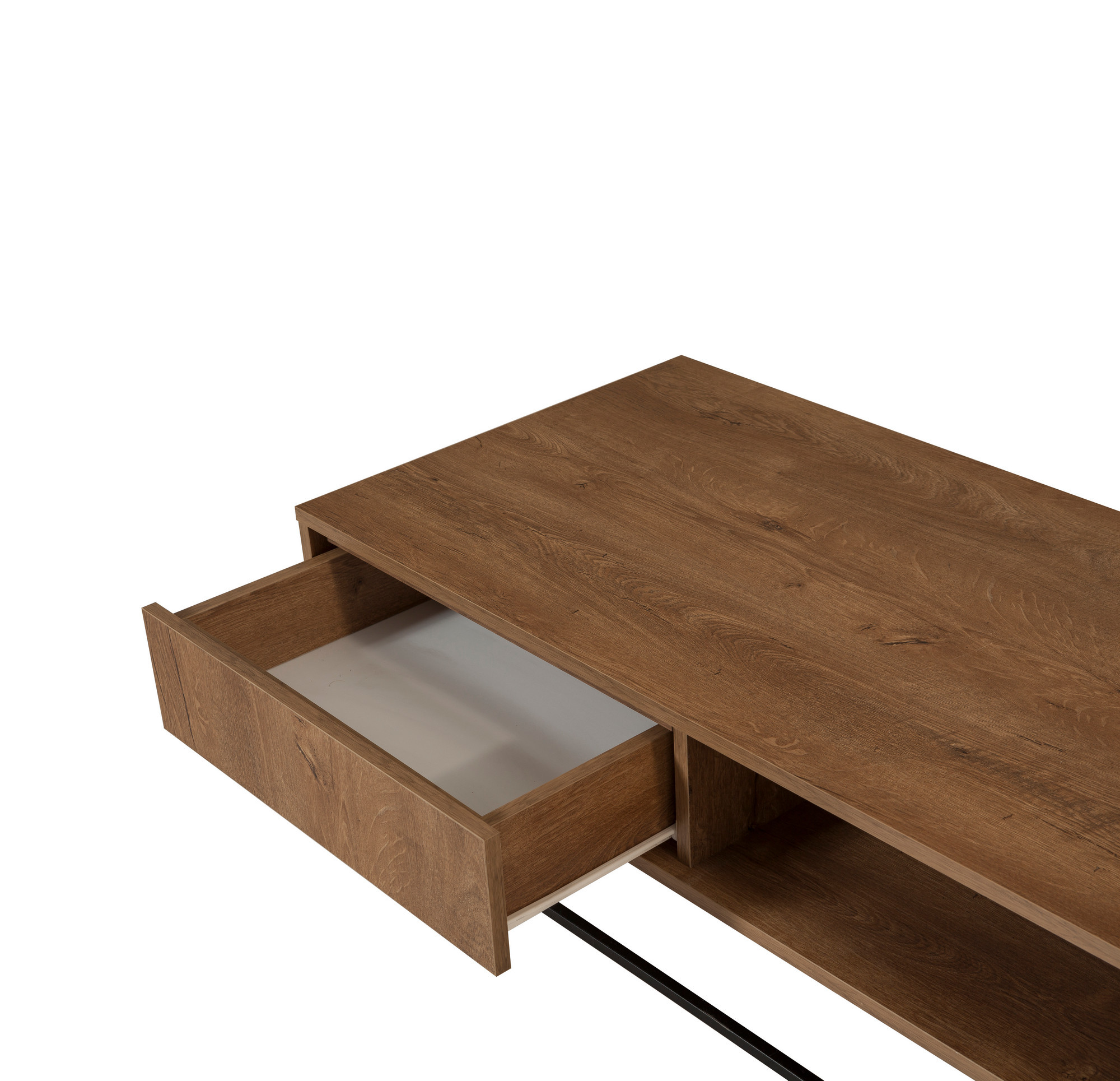 Coffee table wood veneer black