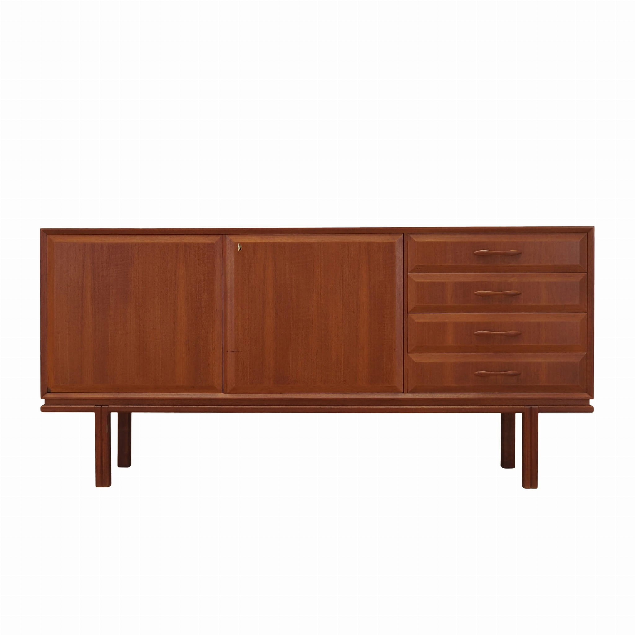 Vintage Sideboard Teakholz Braun 1960er Jahre