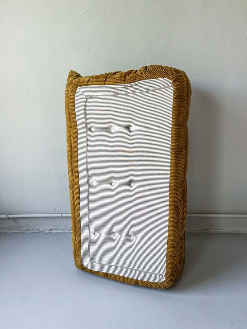 Togo Sofa 3-seater Cord Sand Brown