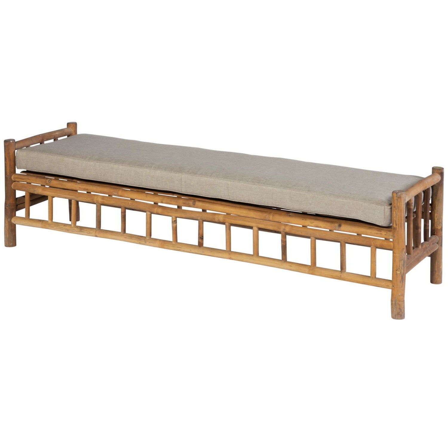 Bamboo Tennis Bank Hellbraun