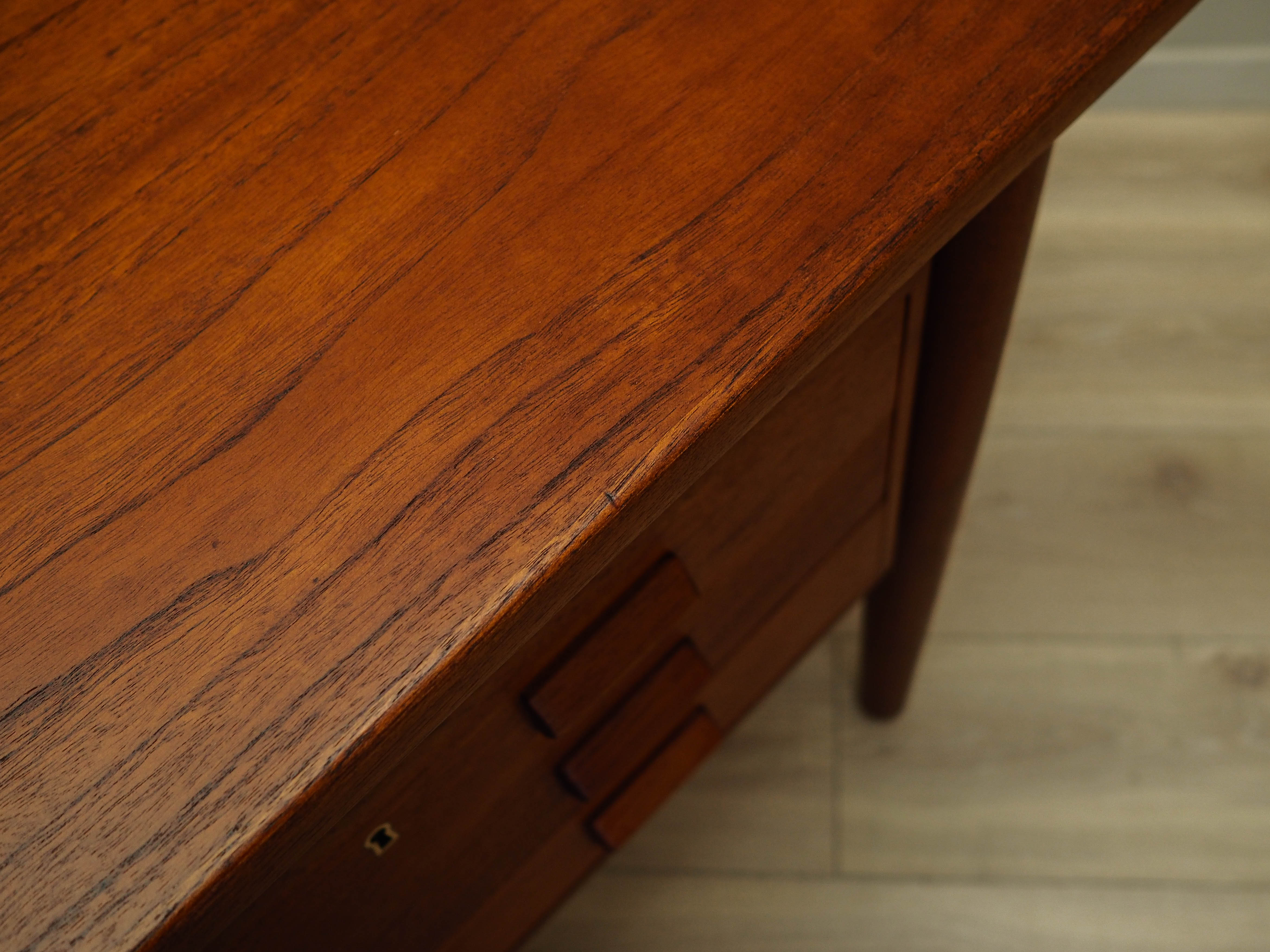 Desk Teak wood Brown 60s