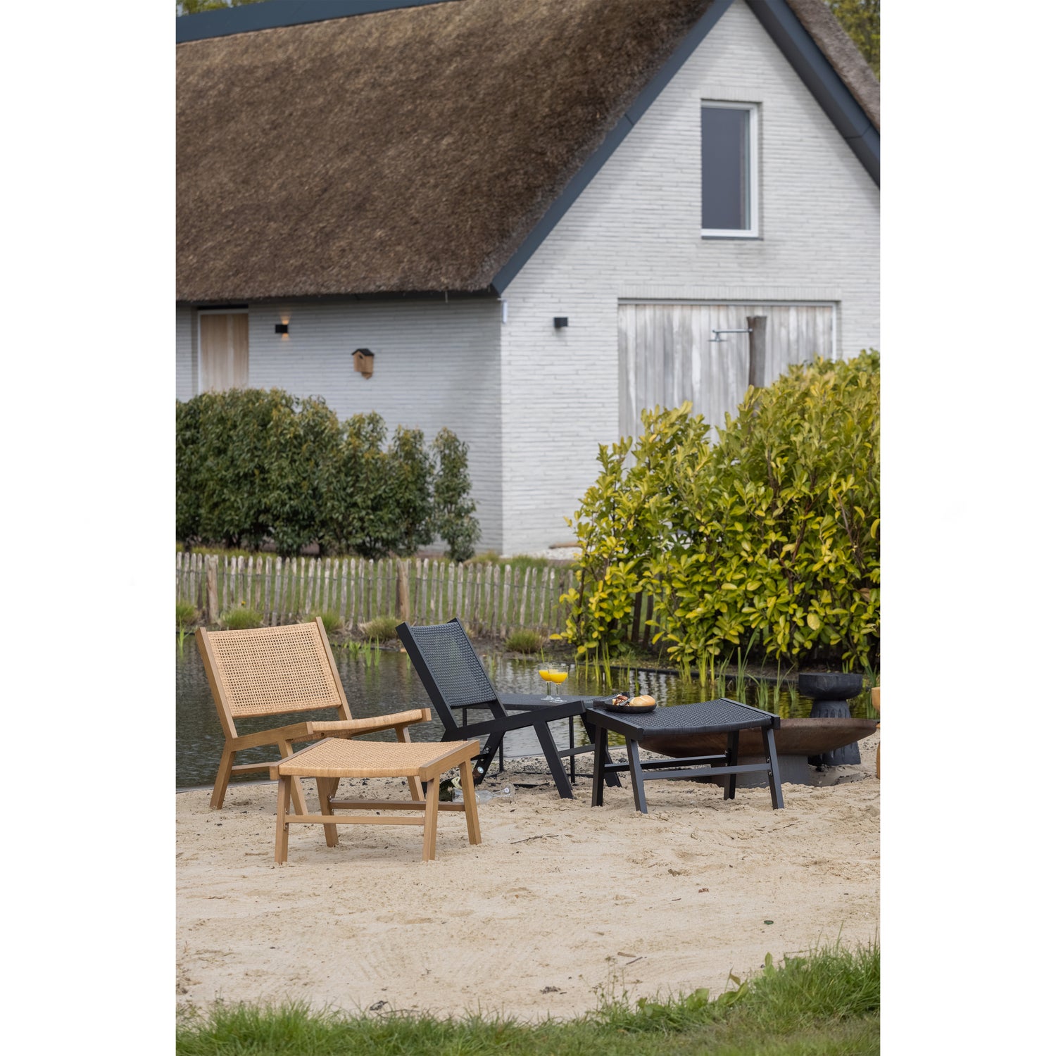 Puk Gartenstuhl Aluminium Schwarz