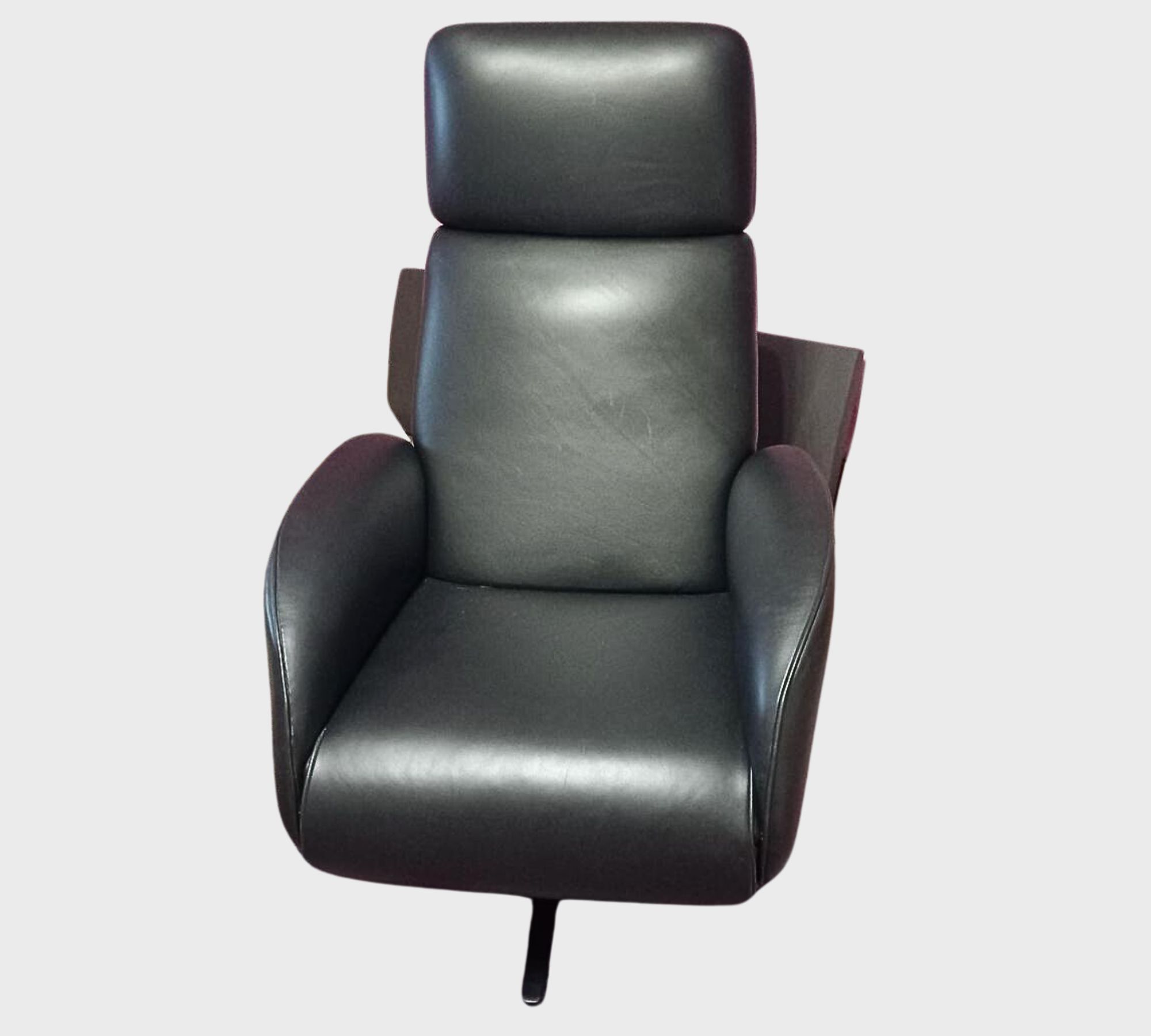 Master Funktionssessel Leder Schwarz
