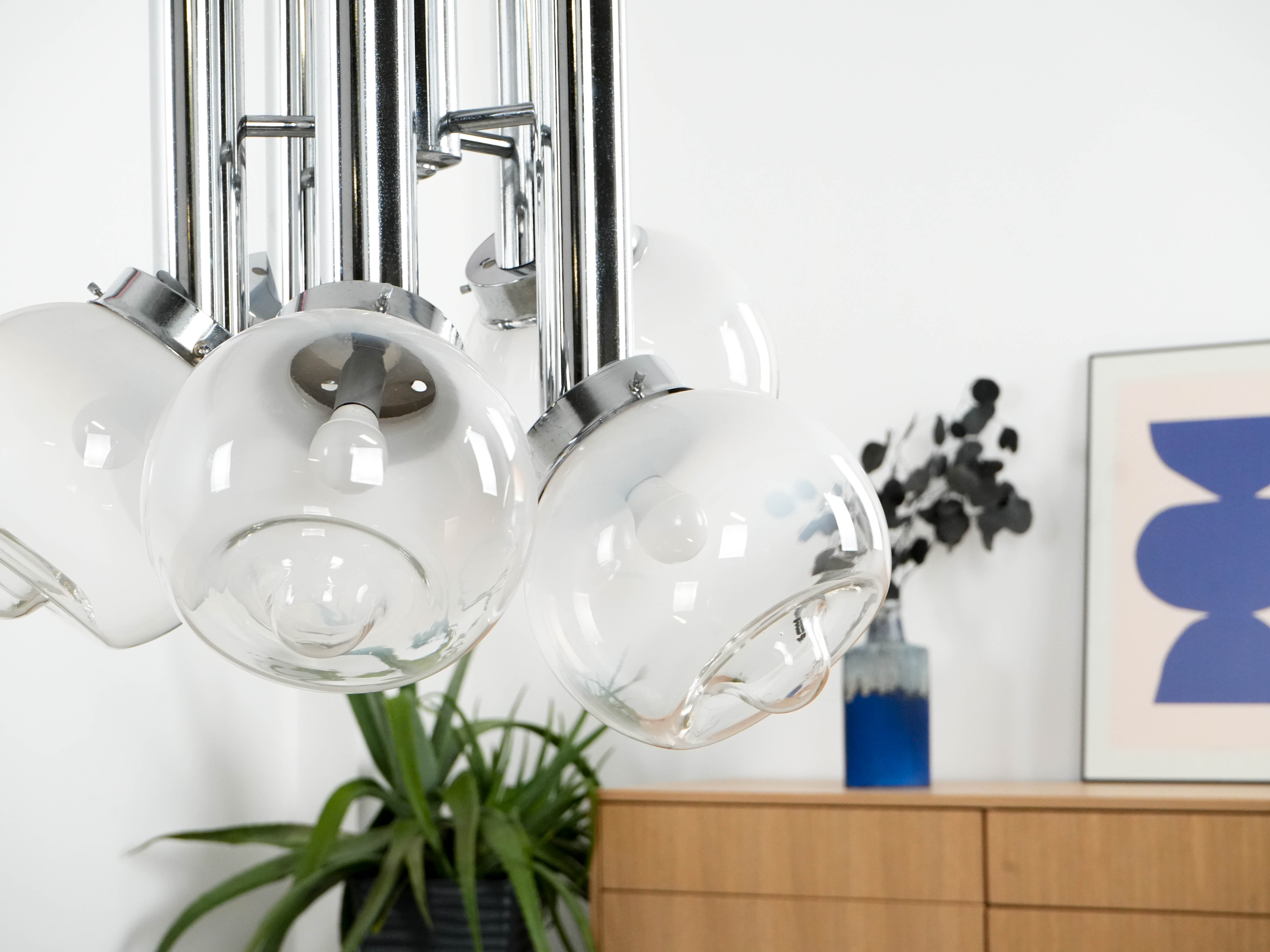 Chandelier White 1970s