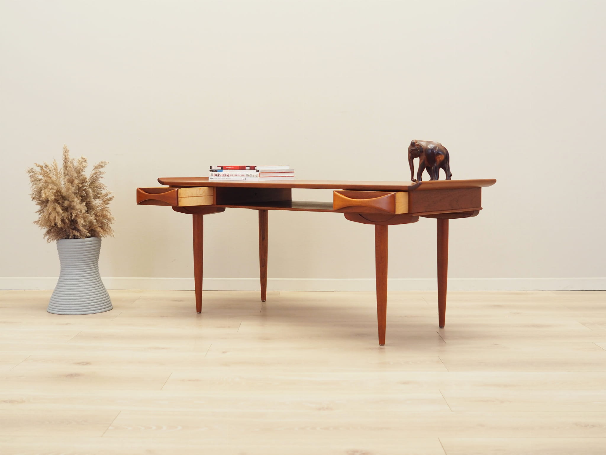 Vintage Coffee Table Teak Brown 1970s