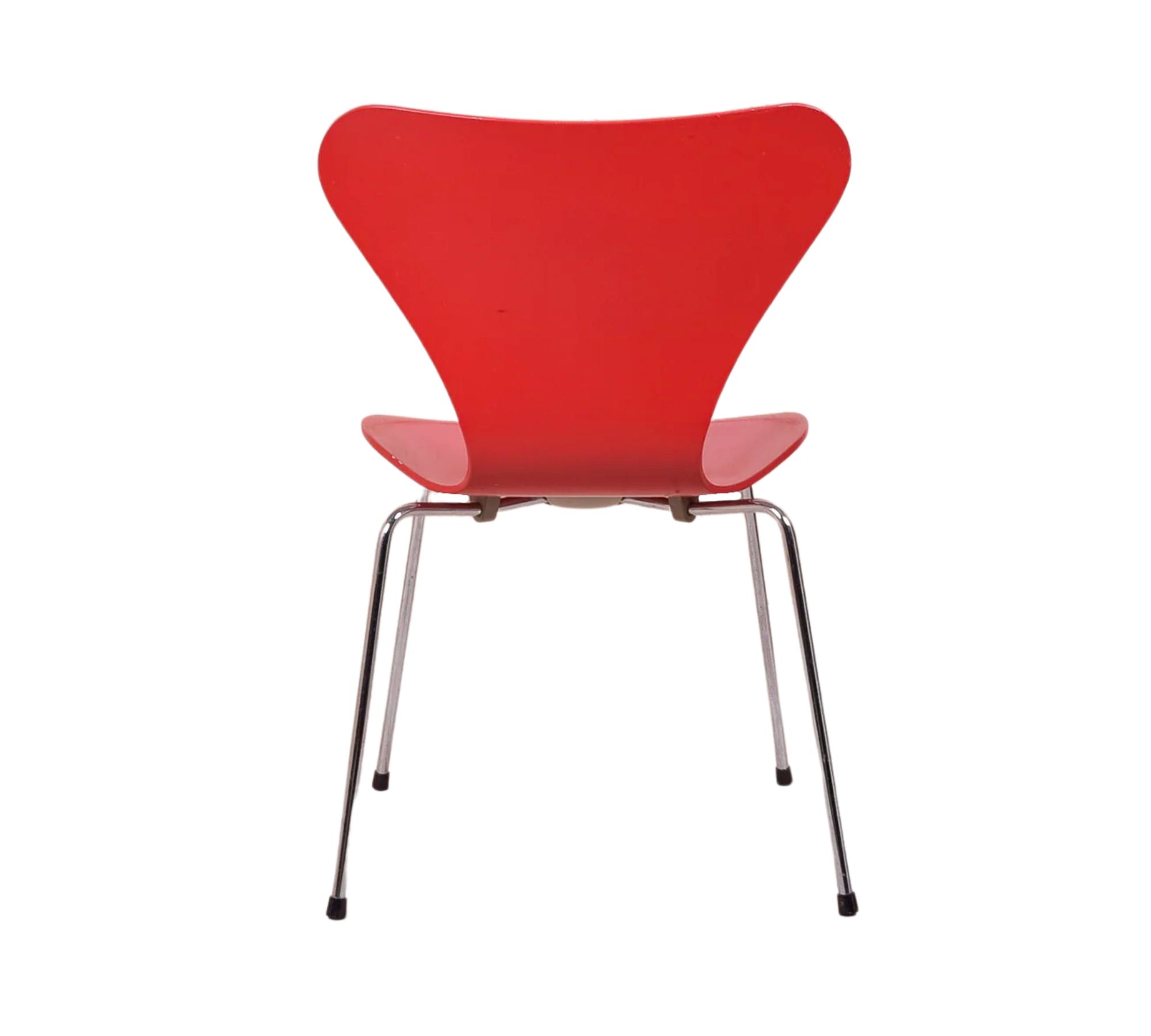 Serie 7 Fritz Hansen-Arne Jakobsson Holz  rot