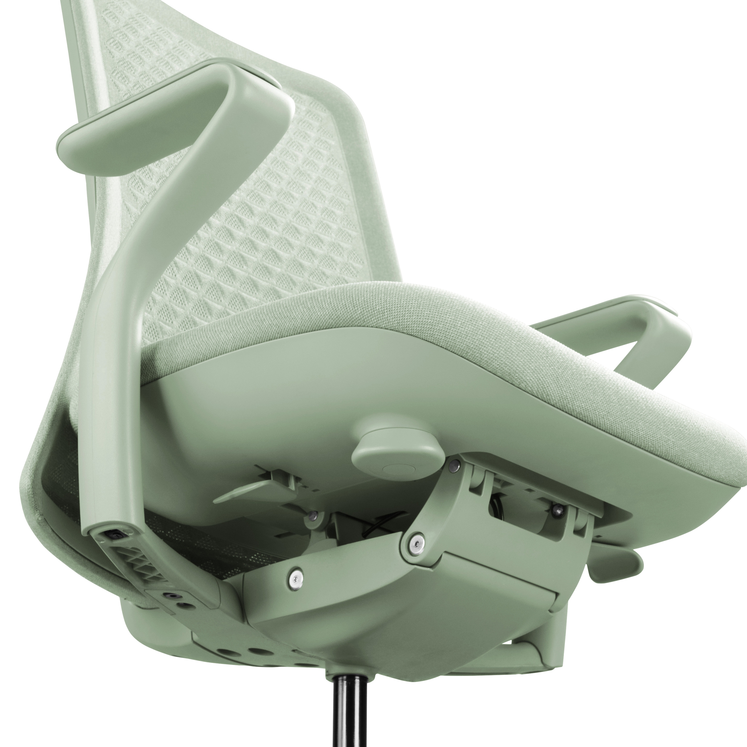 VERVIO Bürostuhl Netzstoff Salbeigrün