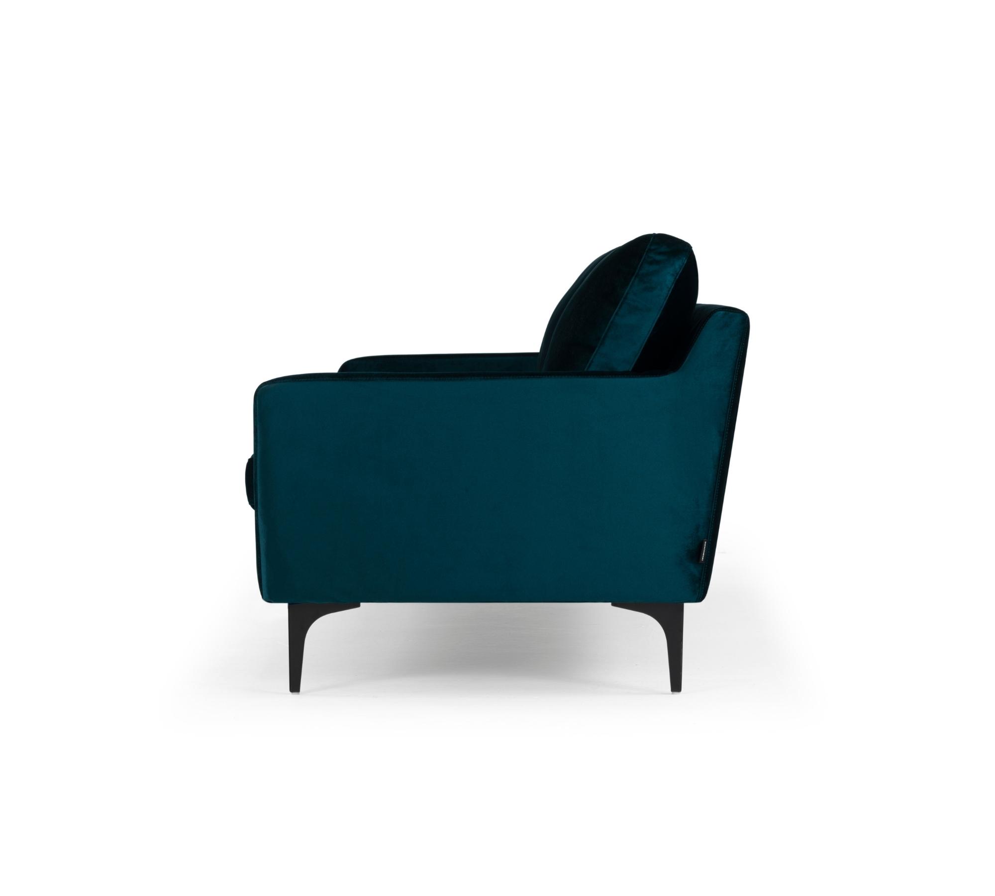 Astha 3-Sitzer Sofa Velour Lux Navy