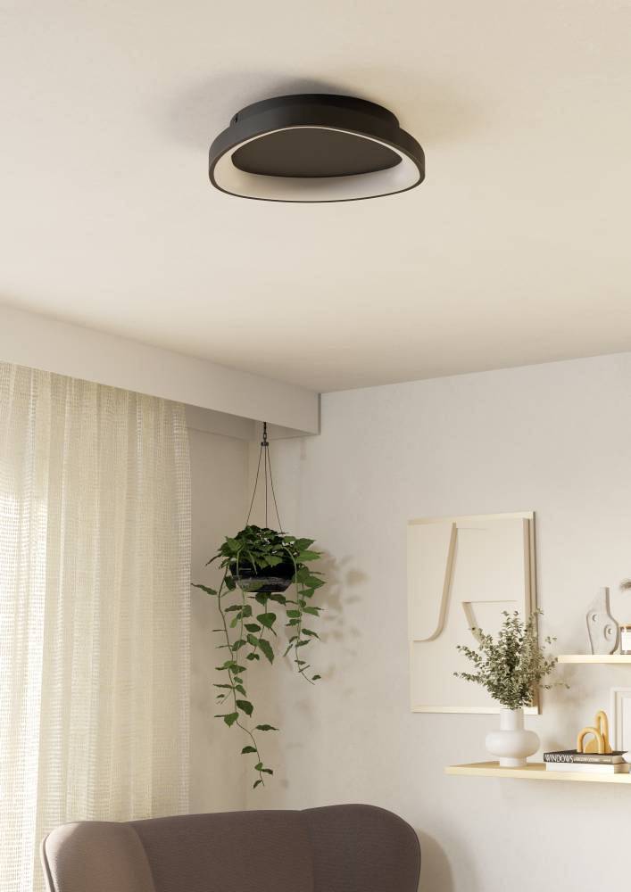 Loretello LED-Deckenleuchte Polycarbonat Stahl 1-flammig