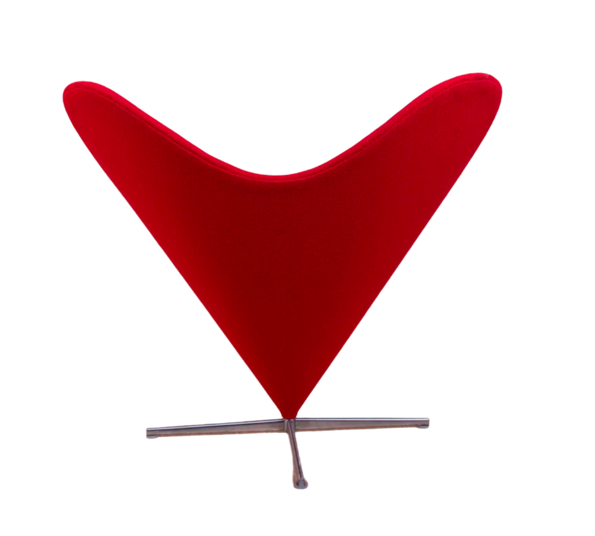 Heart Cone Chair von Verner Panton Rot