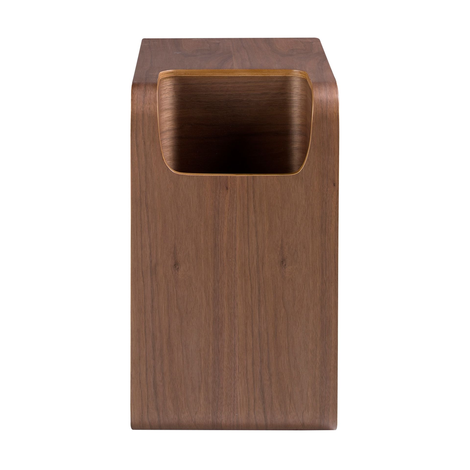 Rectangular corner table walnut 2110