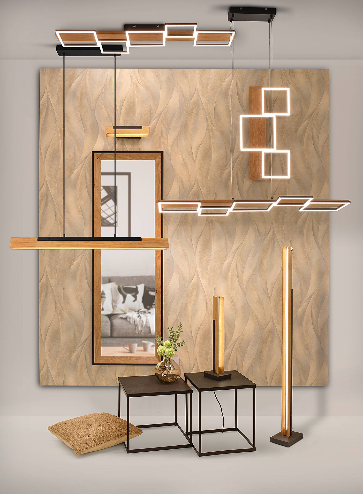 LED-Deckenleuchte Harper Stahl Breite: 115 cm