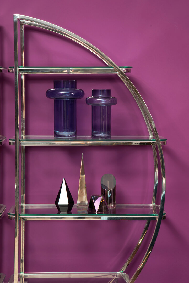 Cabrina Großer Glasvase Blau